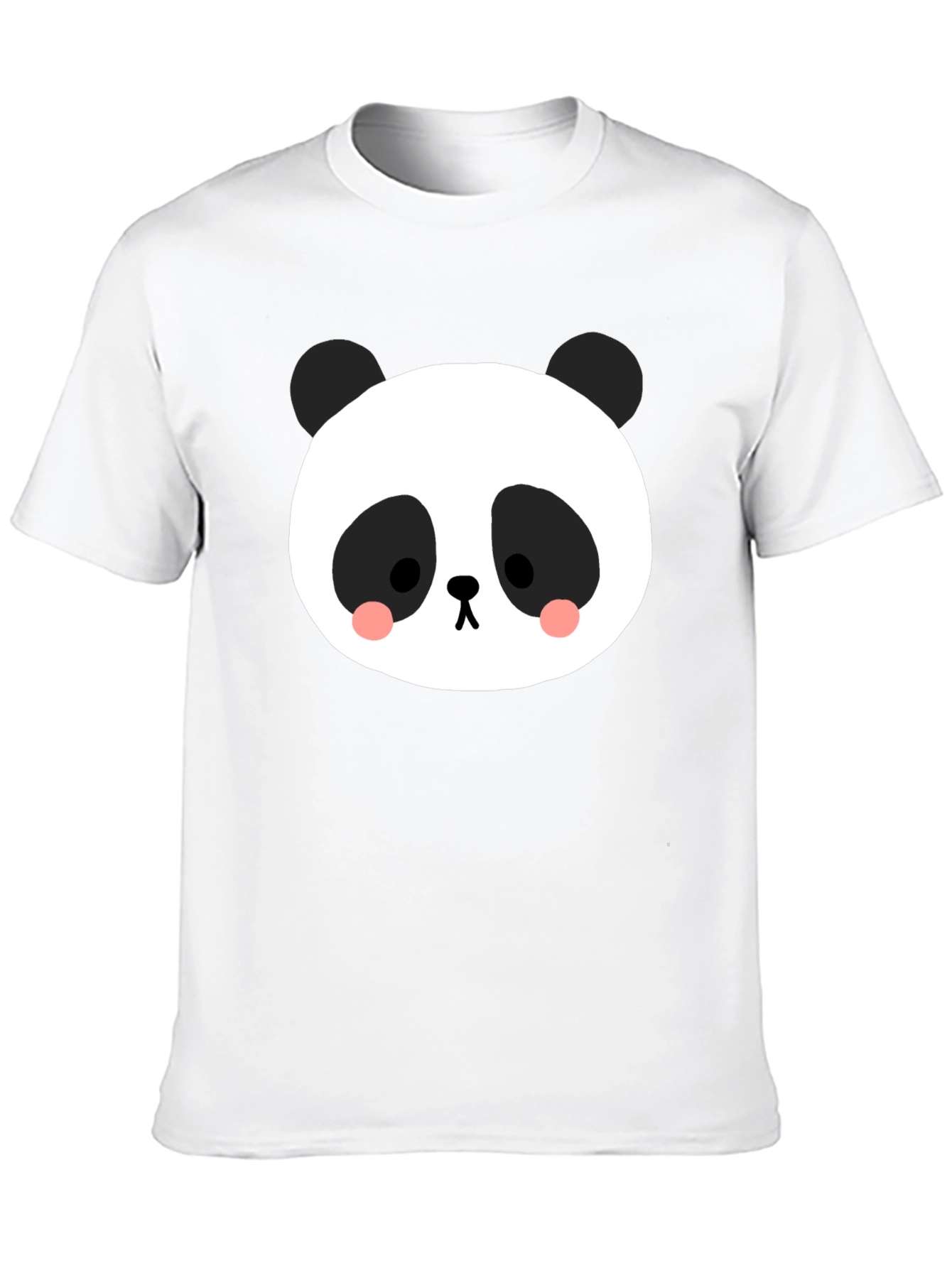 Black Cute Panda Graphic Tee - Black Cotton Blend view 10