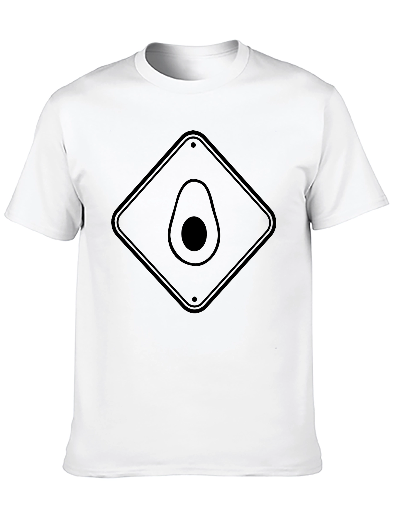 Black Avocado Crossing T-Shirt - Black, Novelty Fruit Tee view 10