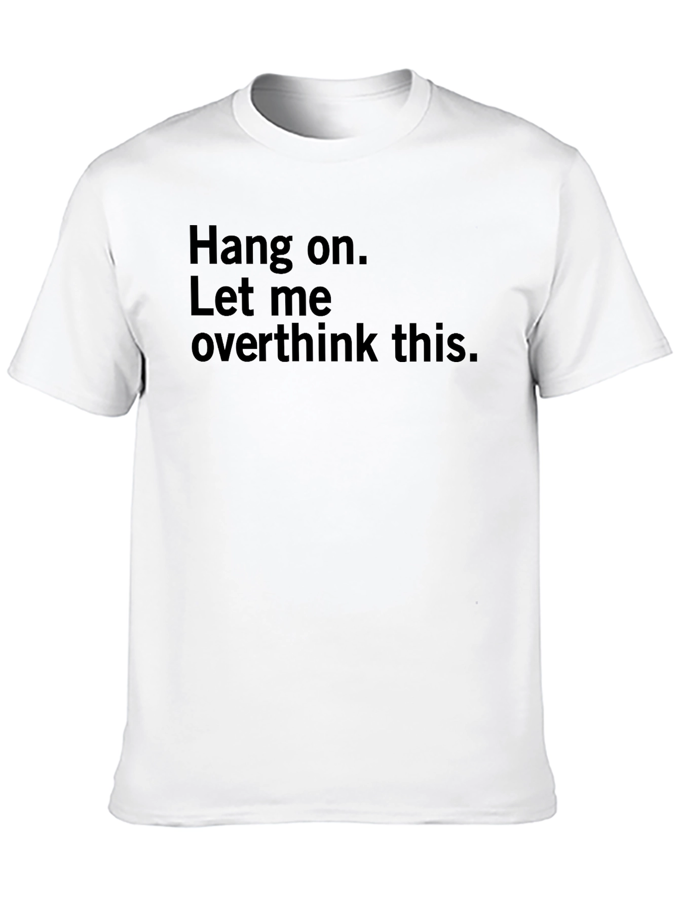 Black Overthinking T-Shirt - Men's Black Graphic Tee view 10