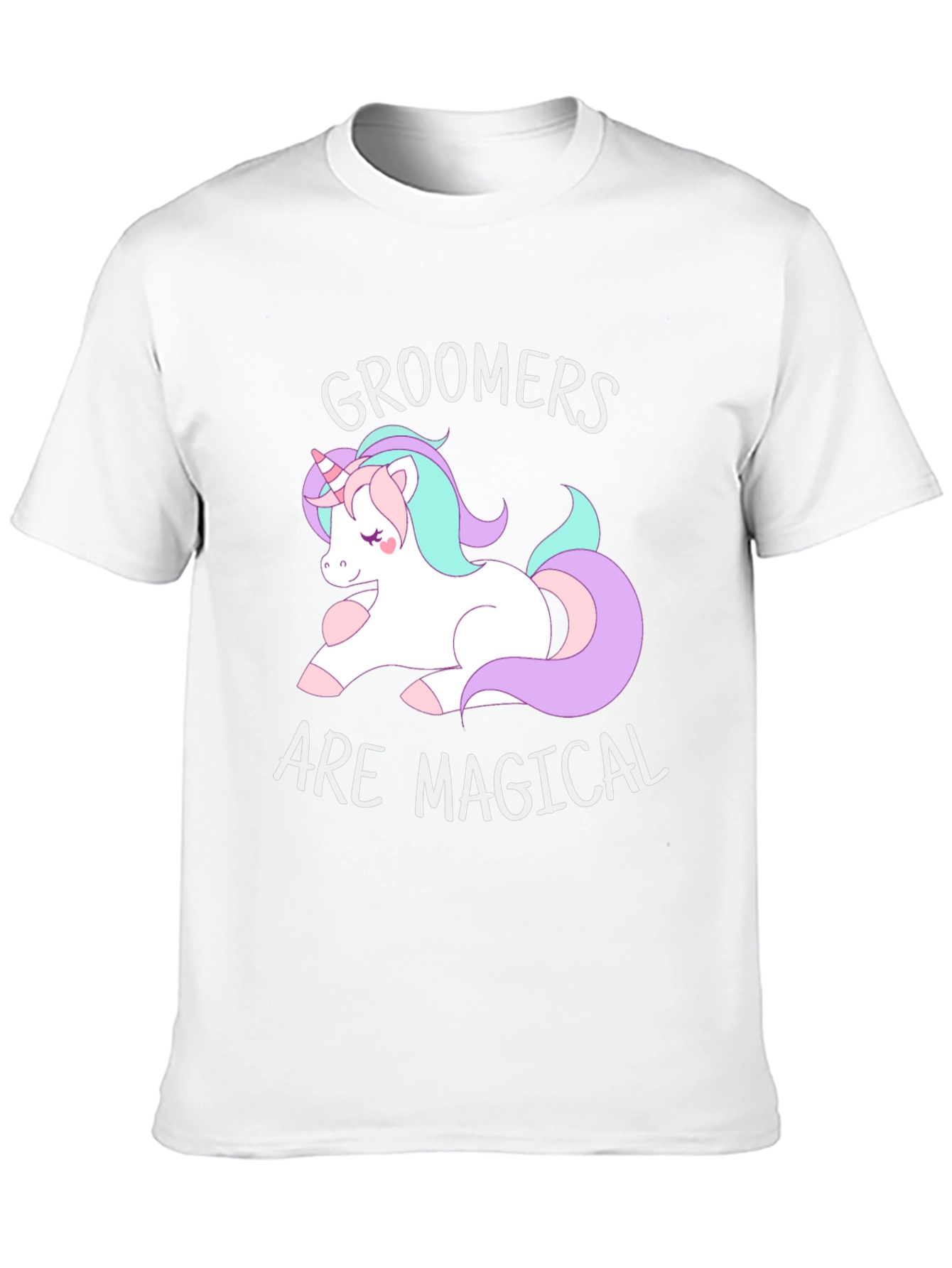 Groomers are Magical T-Shirt, Cute Unicorn Graphic Tee - 10