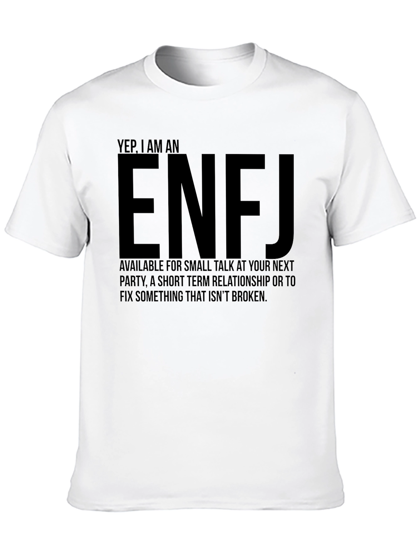 Black ENFJ Personality T-Shirt - Introvert Gift view 10
