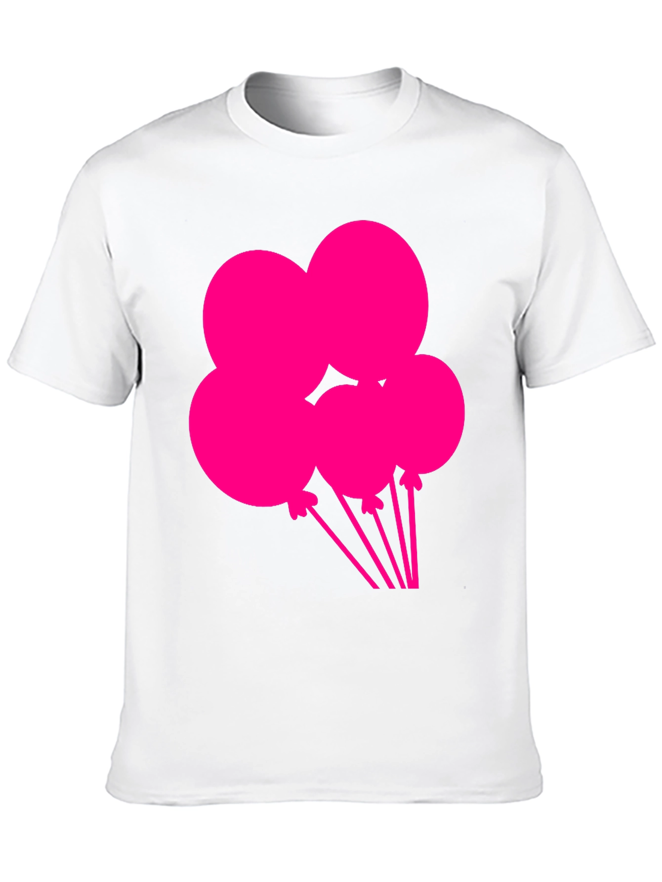 Black Fun Balloons Graphic Tee - Black Cotton T-Shirt view 10