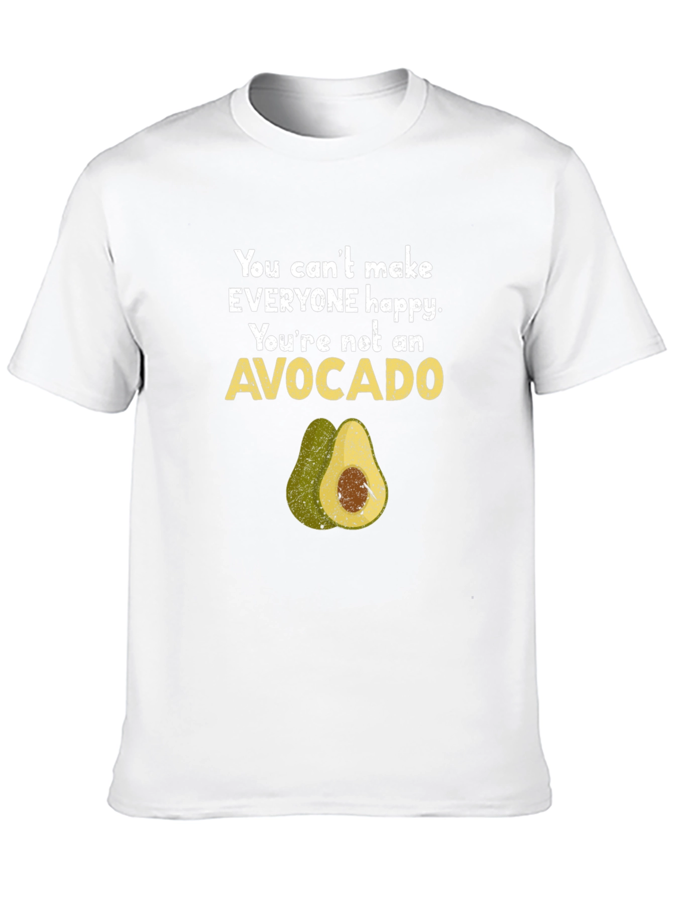 Black Funny Avocado Graphic T-Shirt - You Can't Make Everyone Happy view 10