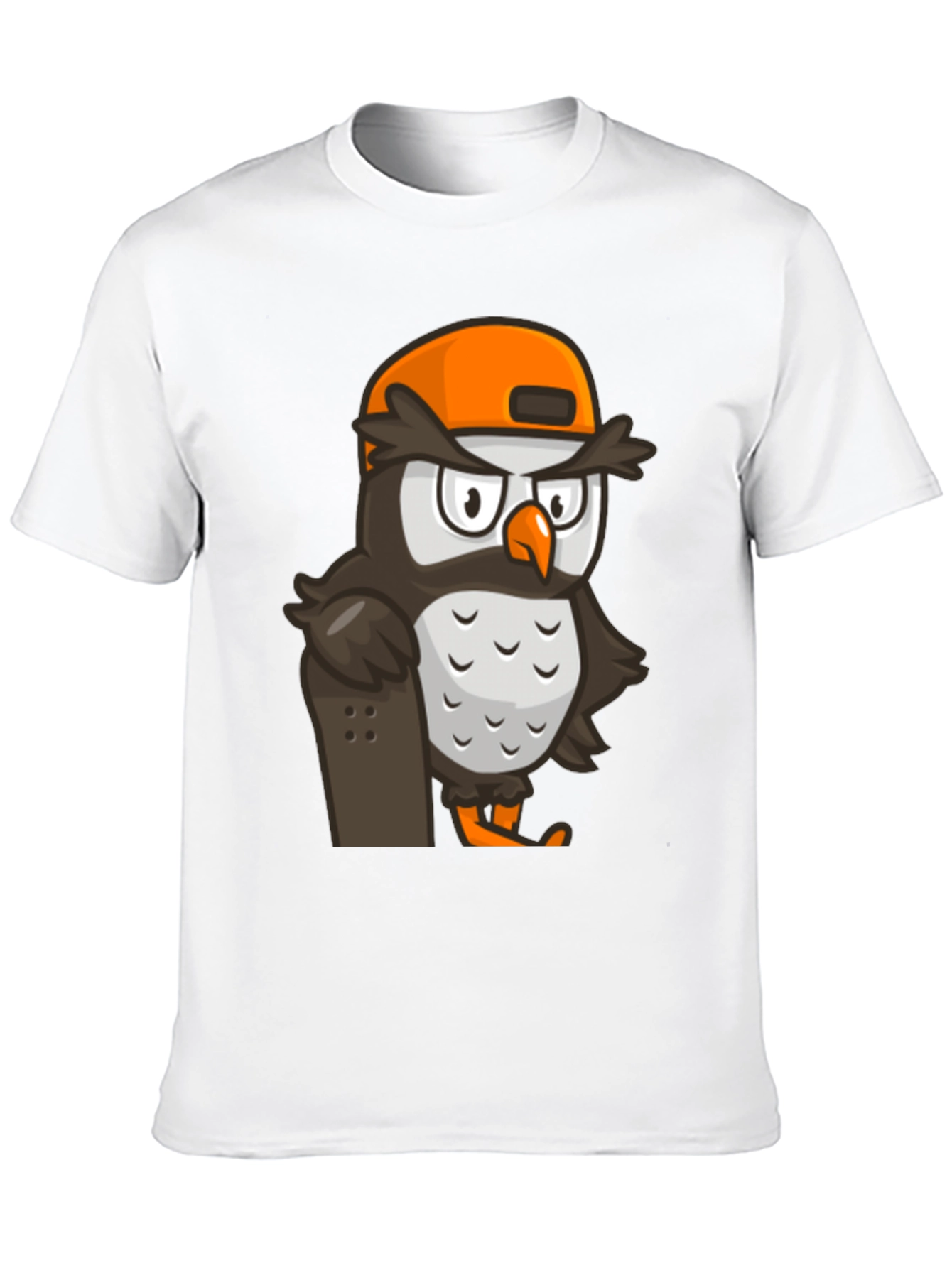 Black Cool Owl Skater Graphic Tee - Black view 10