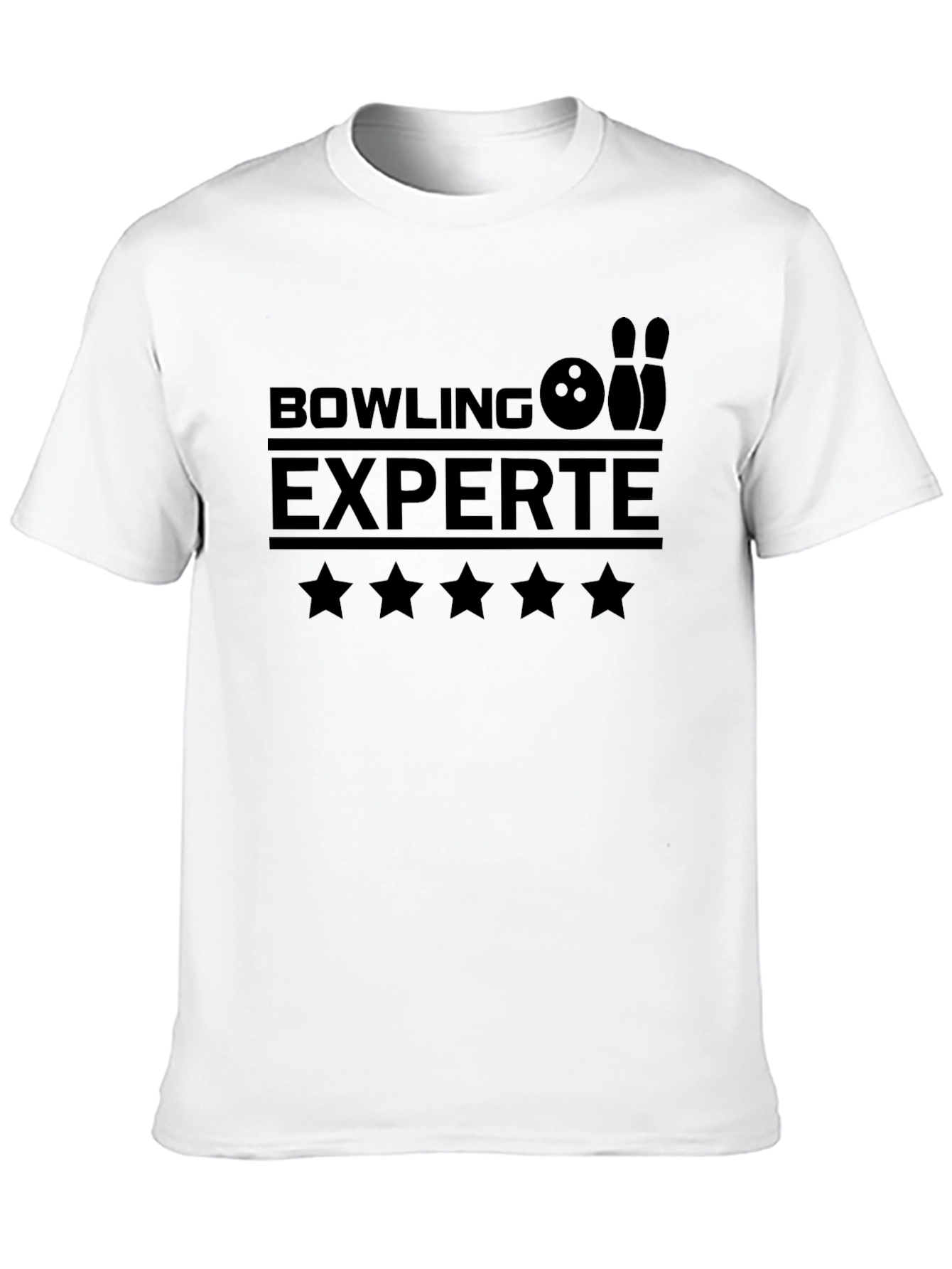 Bowling Experte Black Graphic Tee - 10