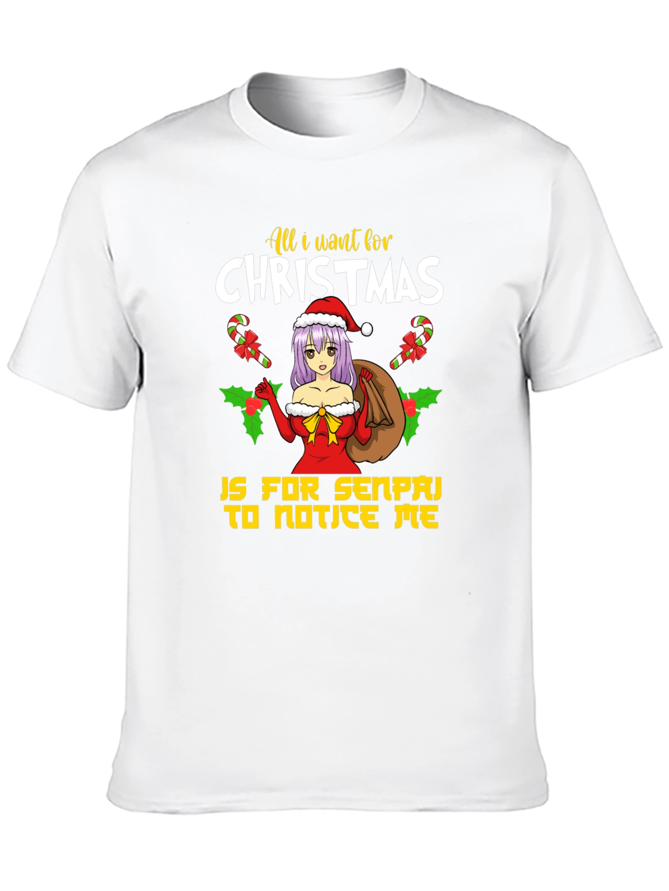 Anime Christmas Senpai T-Shirt - 10