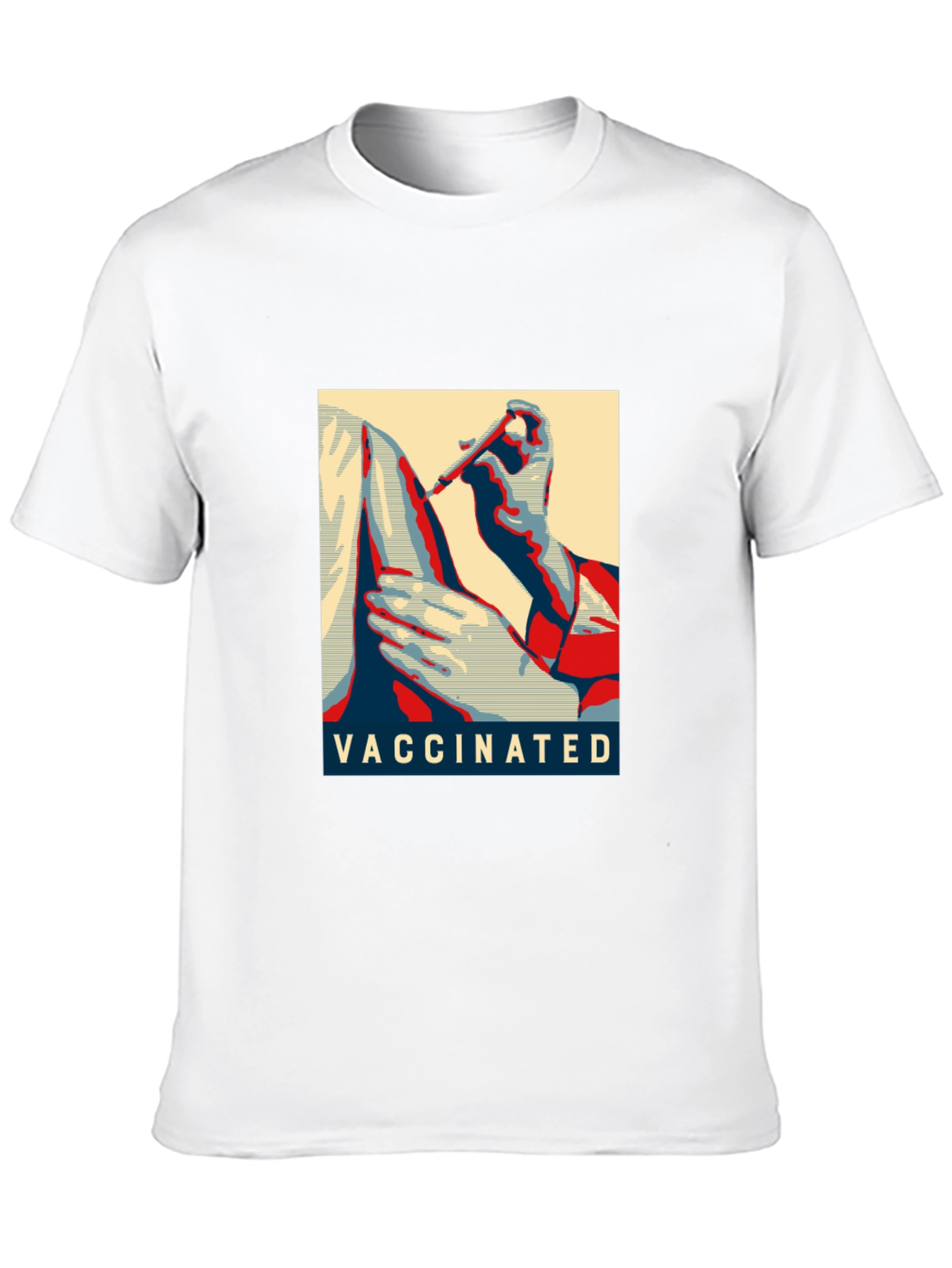 Black Vaccinated Graphic T-Shirt - Black Cotton Blend view 10