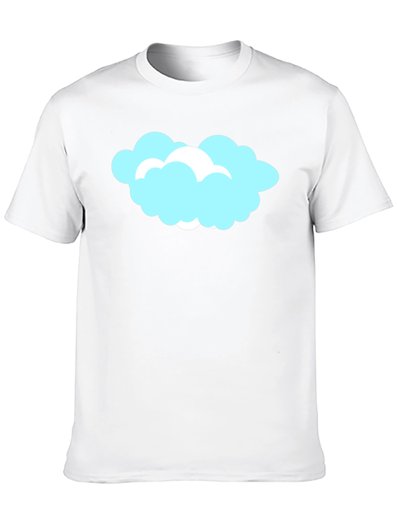 Black Cloud Graphic Black T-Shirt, Soft Cotton Tee view 10