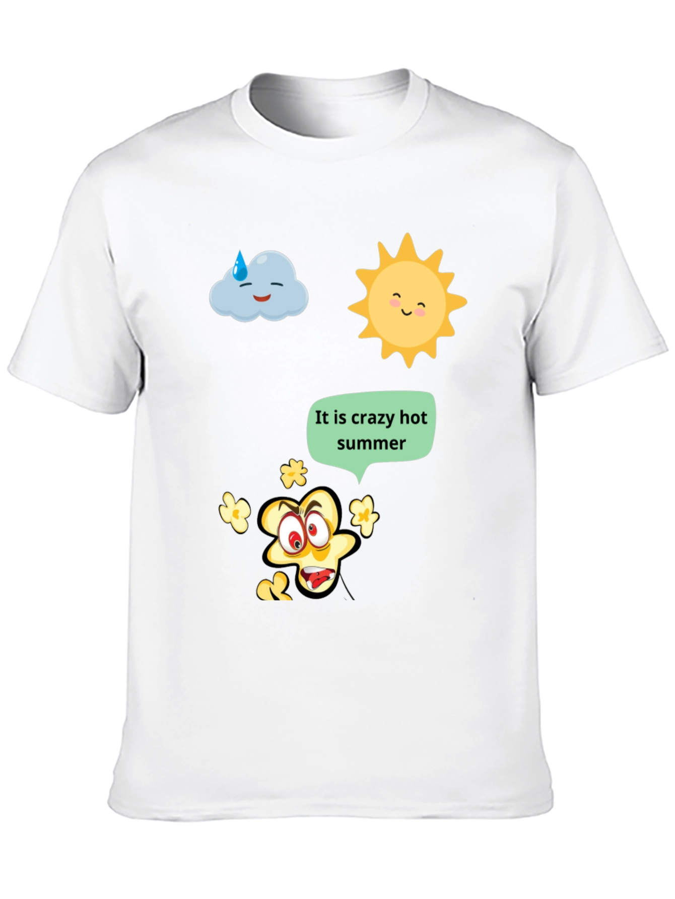 Black Crazy Hot Summer Graphic Tee view 10