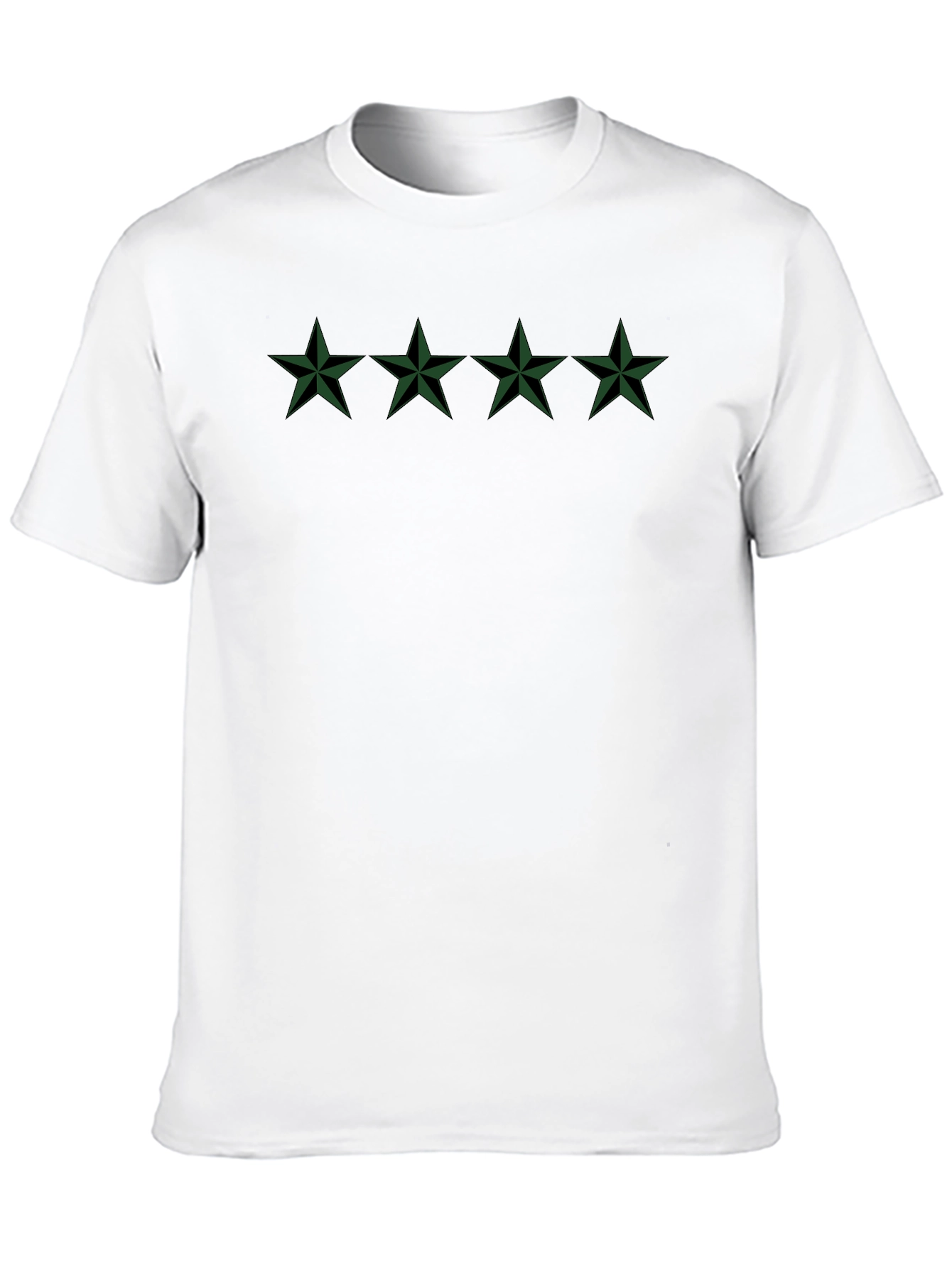 Black Star Graphic Tee - Black Crew Neck T-Shirt view 10