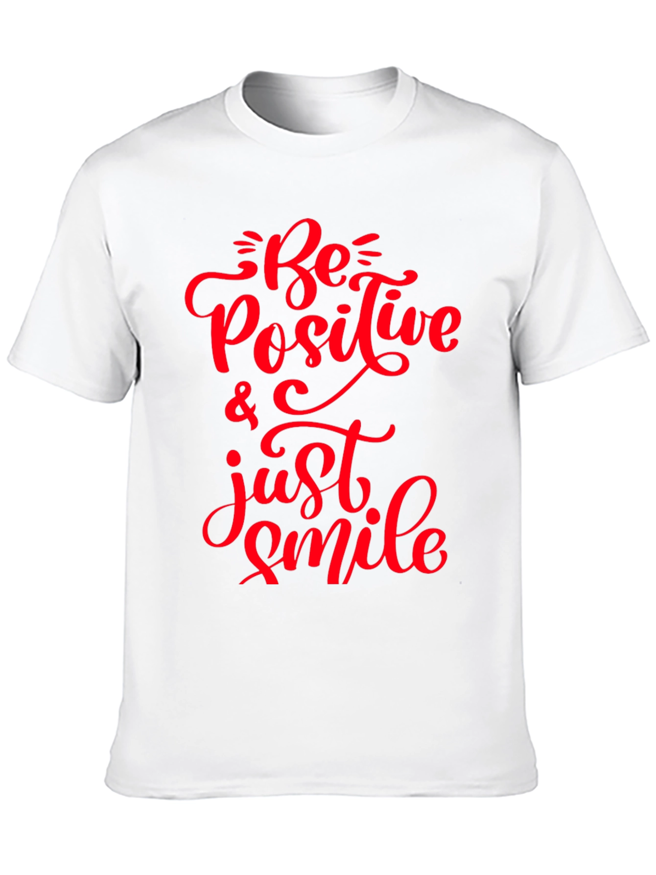 Black Be Positive T-Shirt - Motivational Graphic Tee view 10