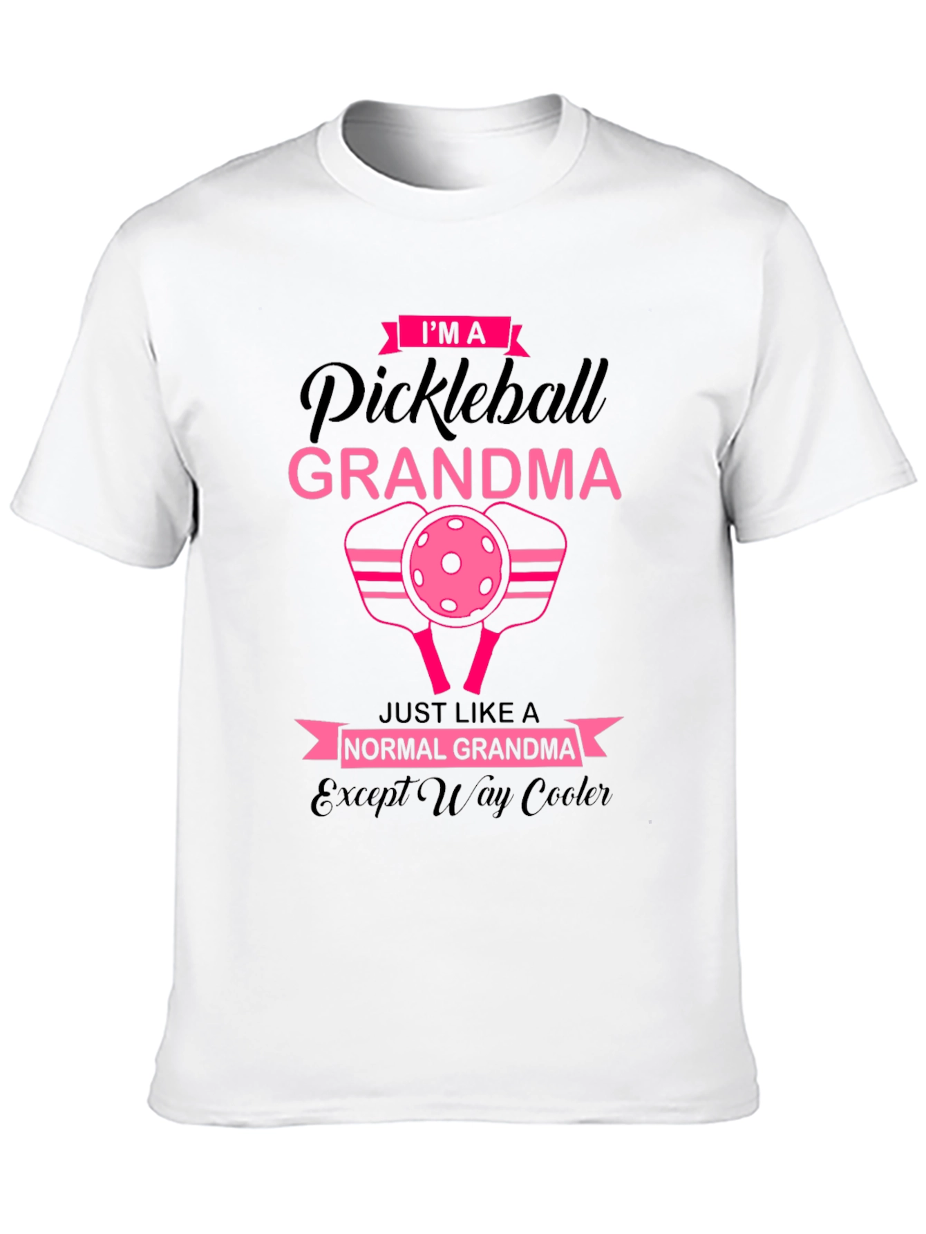 Black Pickleball Grandma T-Shirt - Cool Grandma Tee view 10