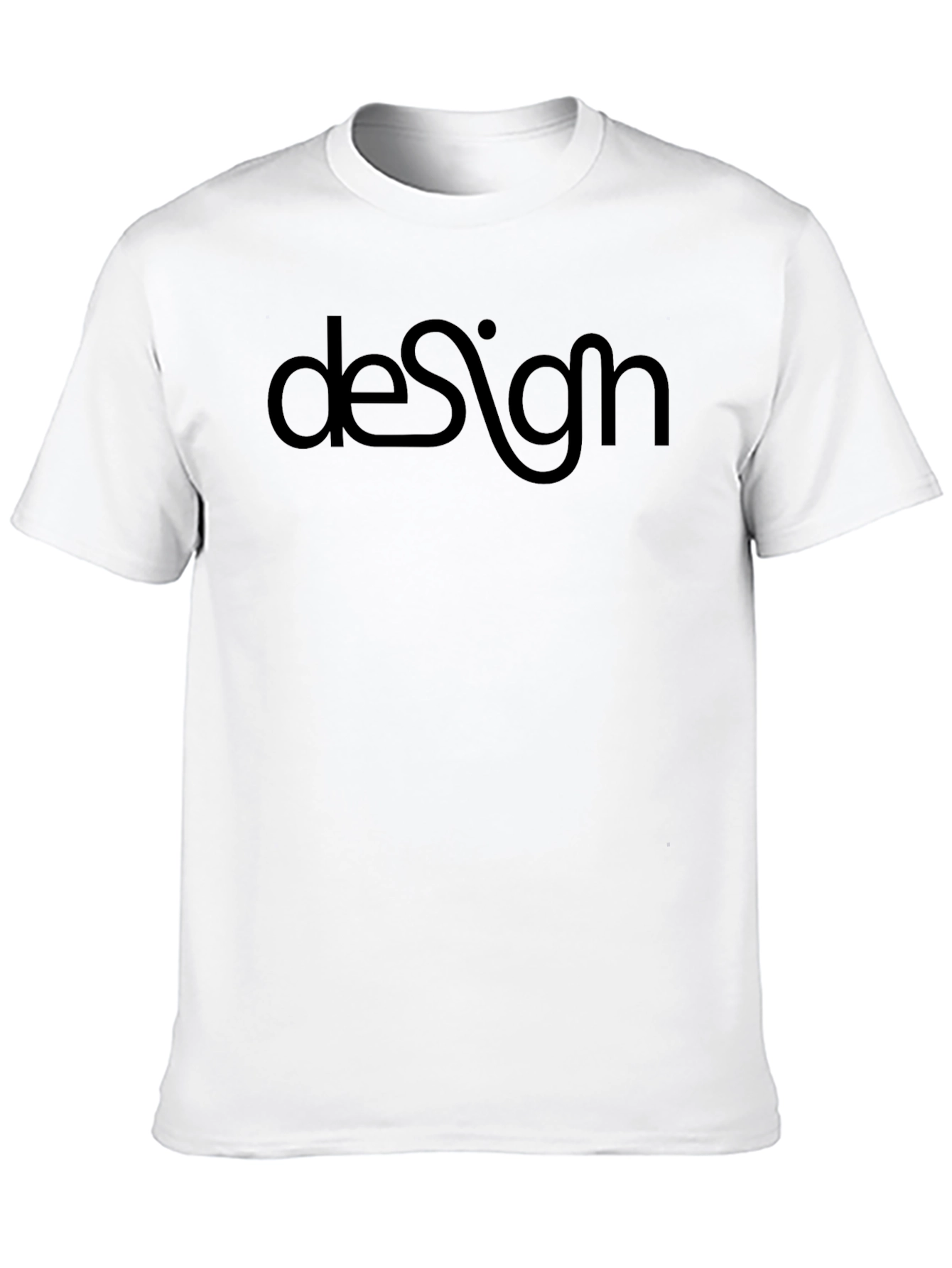 Black Design Graphic Black T-Shirt view 10