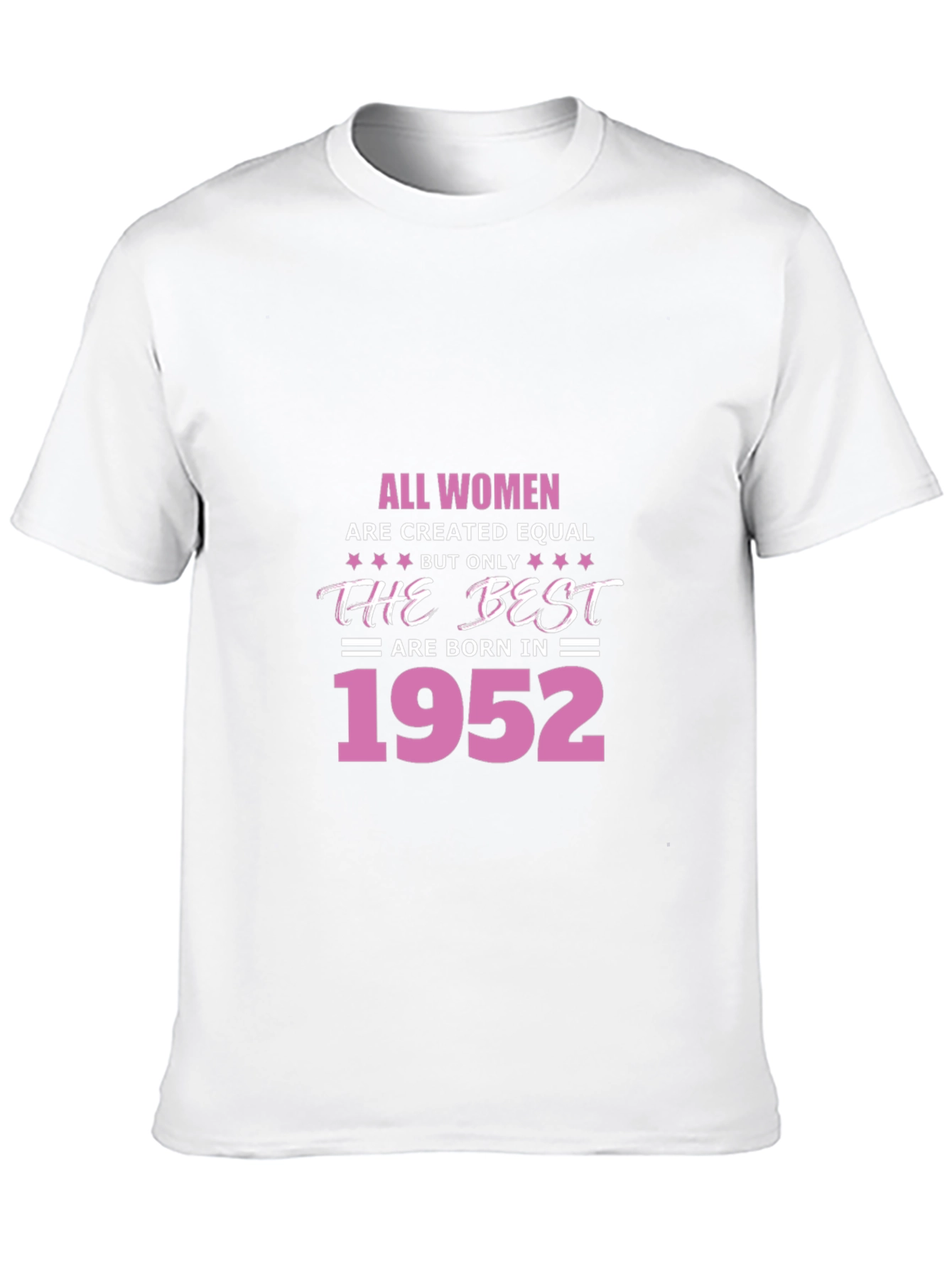 Black All Women Best Born in 1952 Black T-Shirt view 10