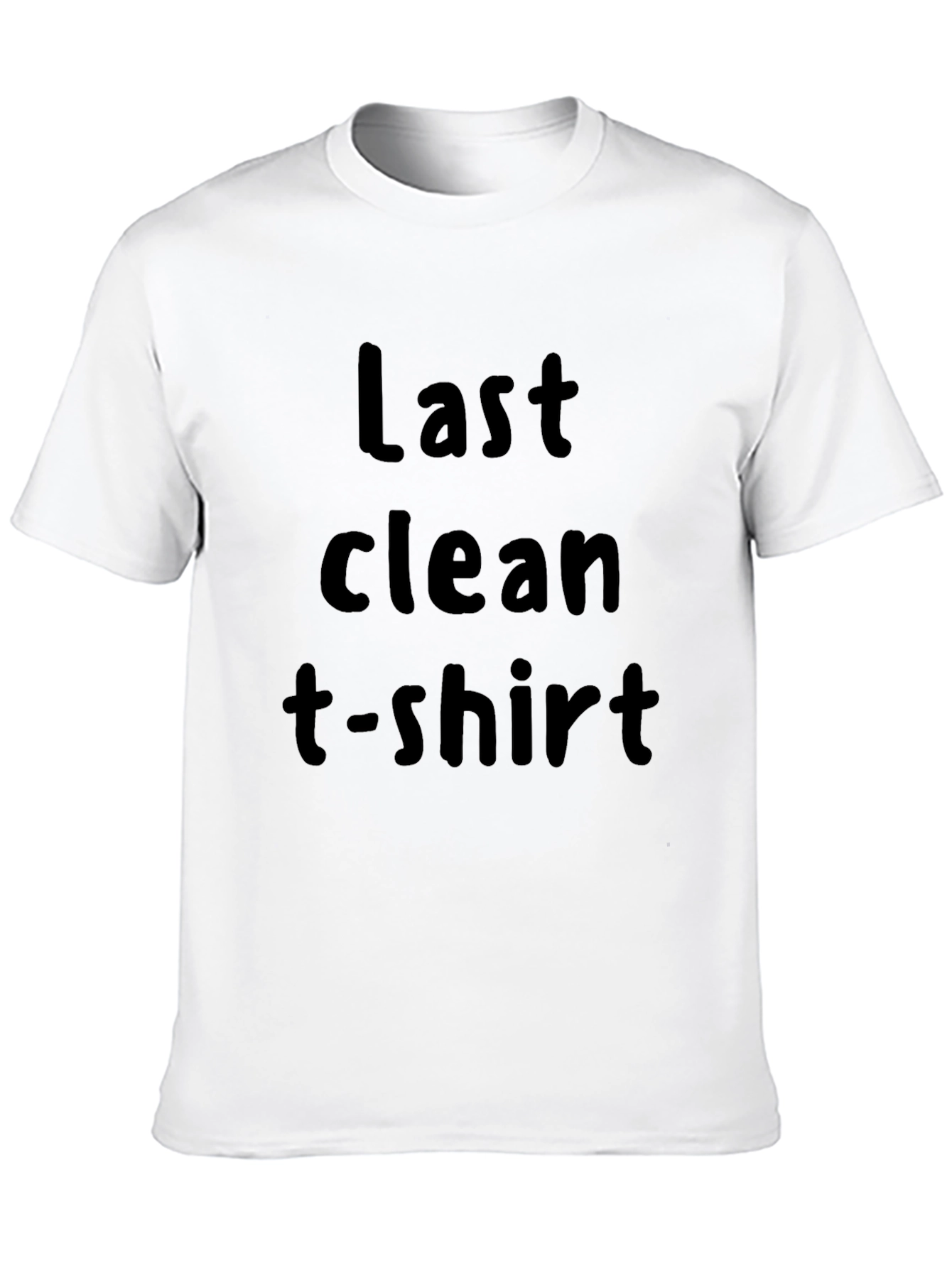 Black Last Clean T-Shirt Graphic Tee - Black view 10