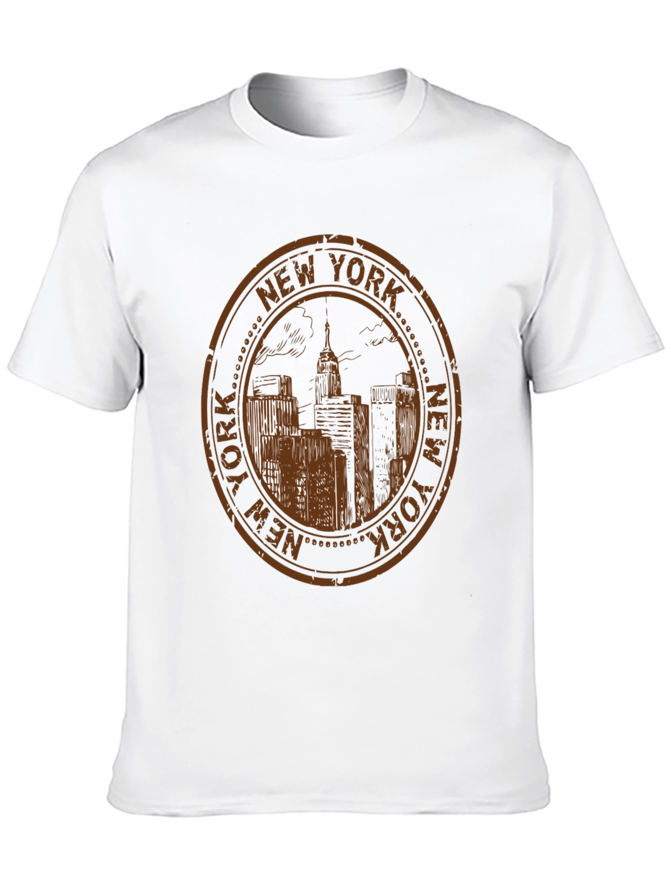 Black New York Cityscape Black T-Shirt view 10