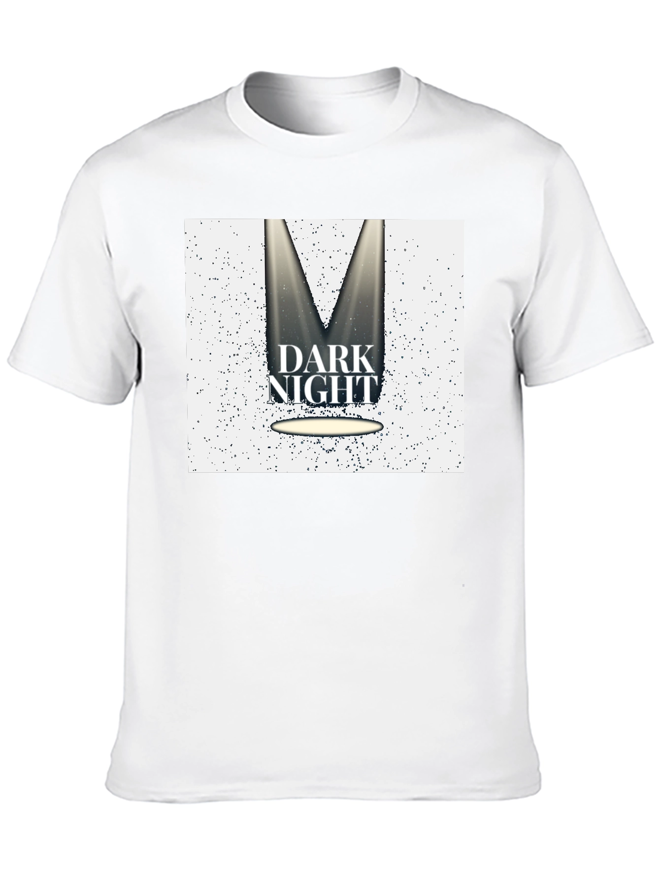 Black Dark Night Graphic Tee - Black Cotton Blend T-Shirt view 10