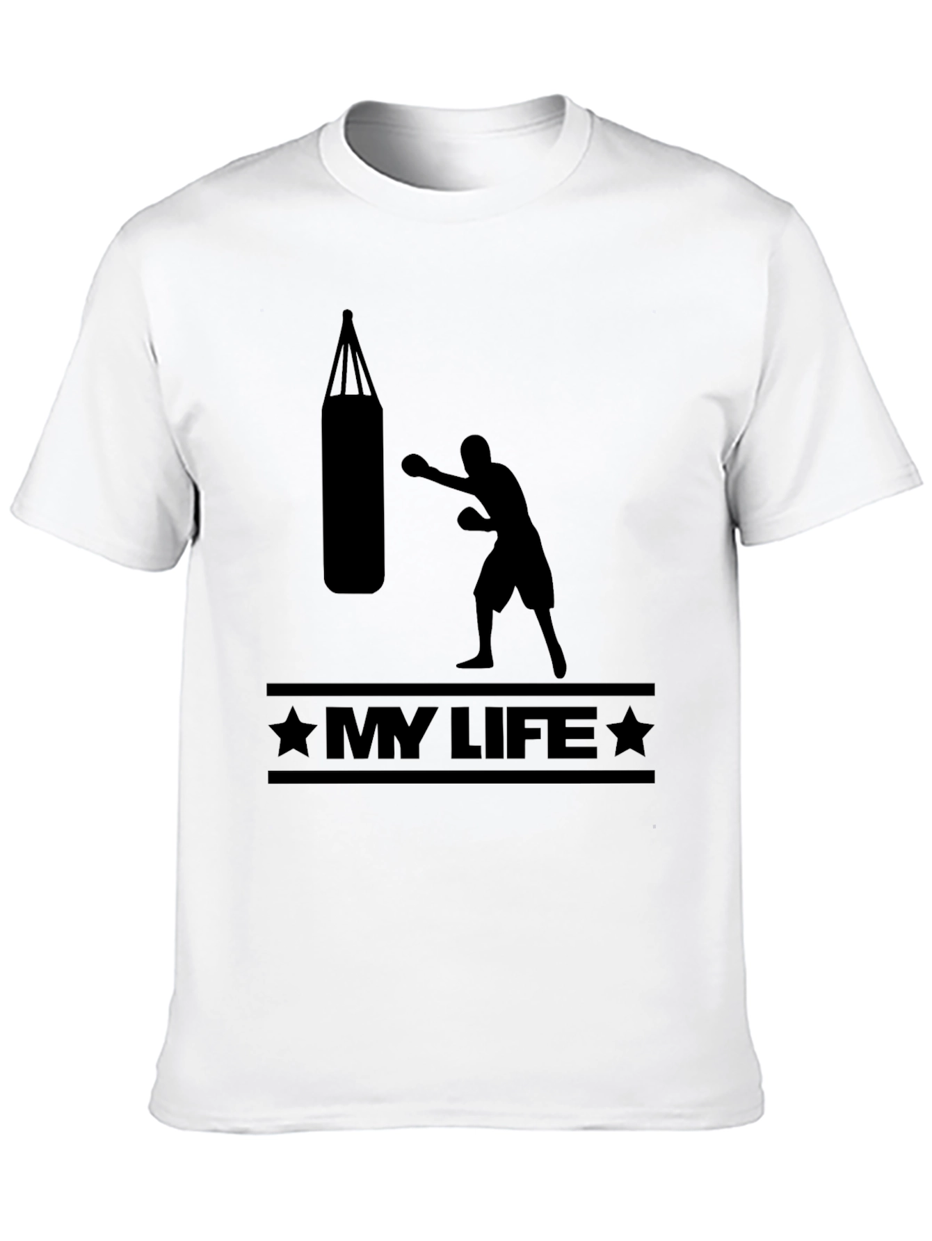 Black My Life Boxing T-Shirt - Black Graphic Tee view 10