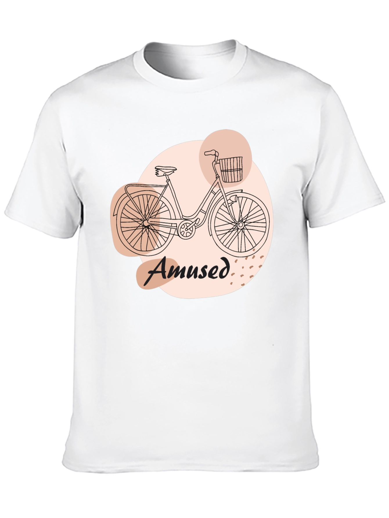 Black Amused Bicycle Graphic Tee - Comfortable Casual Wear view 10