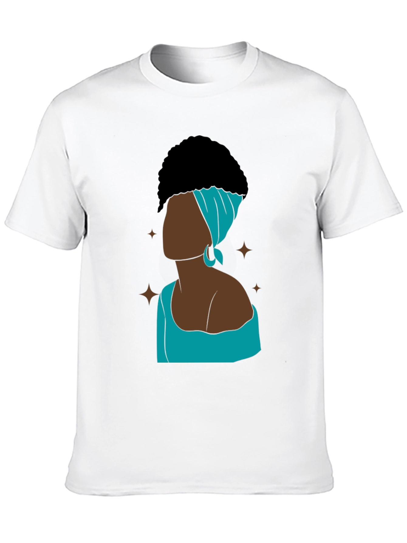 Black Elegant Afro Woman Graphic T-Shirt view 10