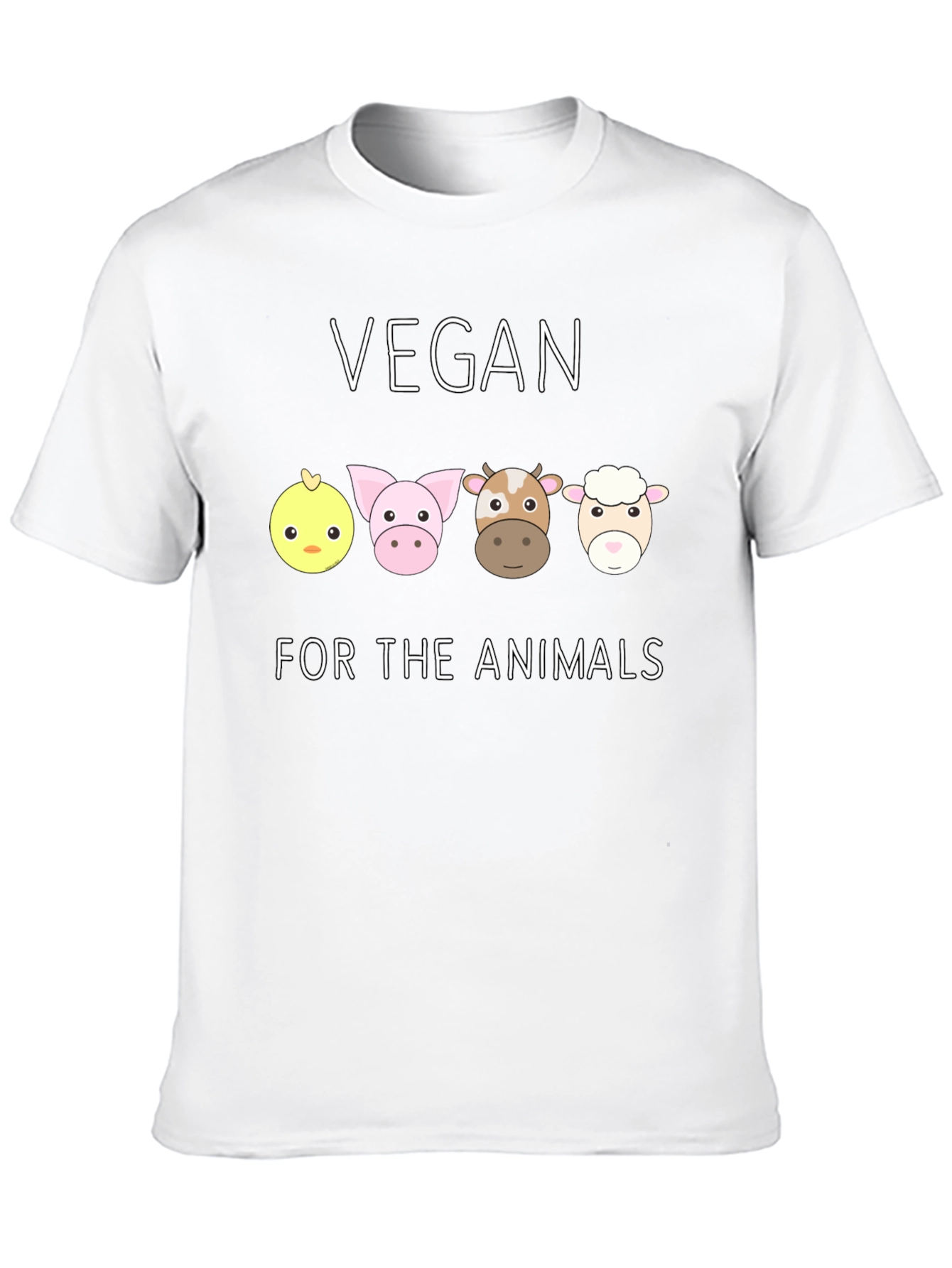 Black Vegan For The Animals T-Shirt view 10