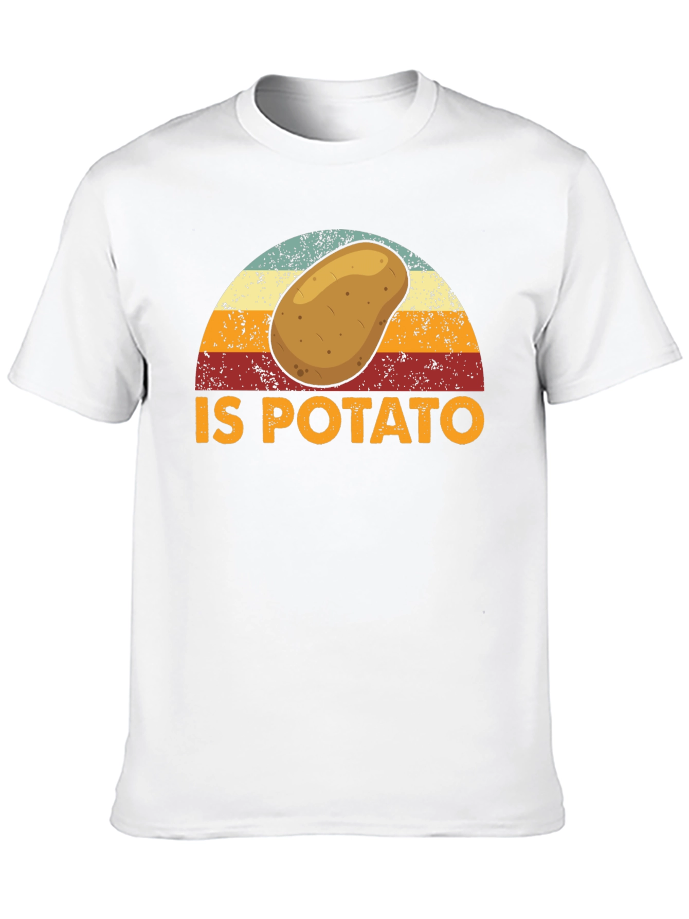 Black Retro Potato Graphic T-Shirt - Funny Foodie Tee view 10