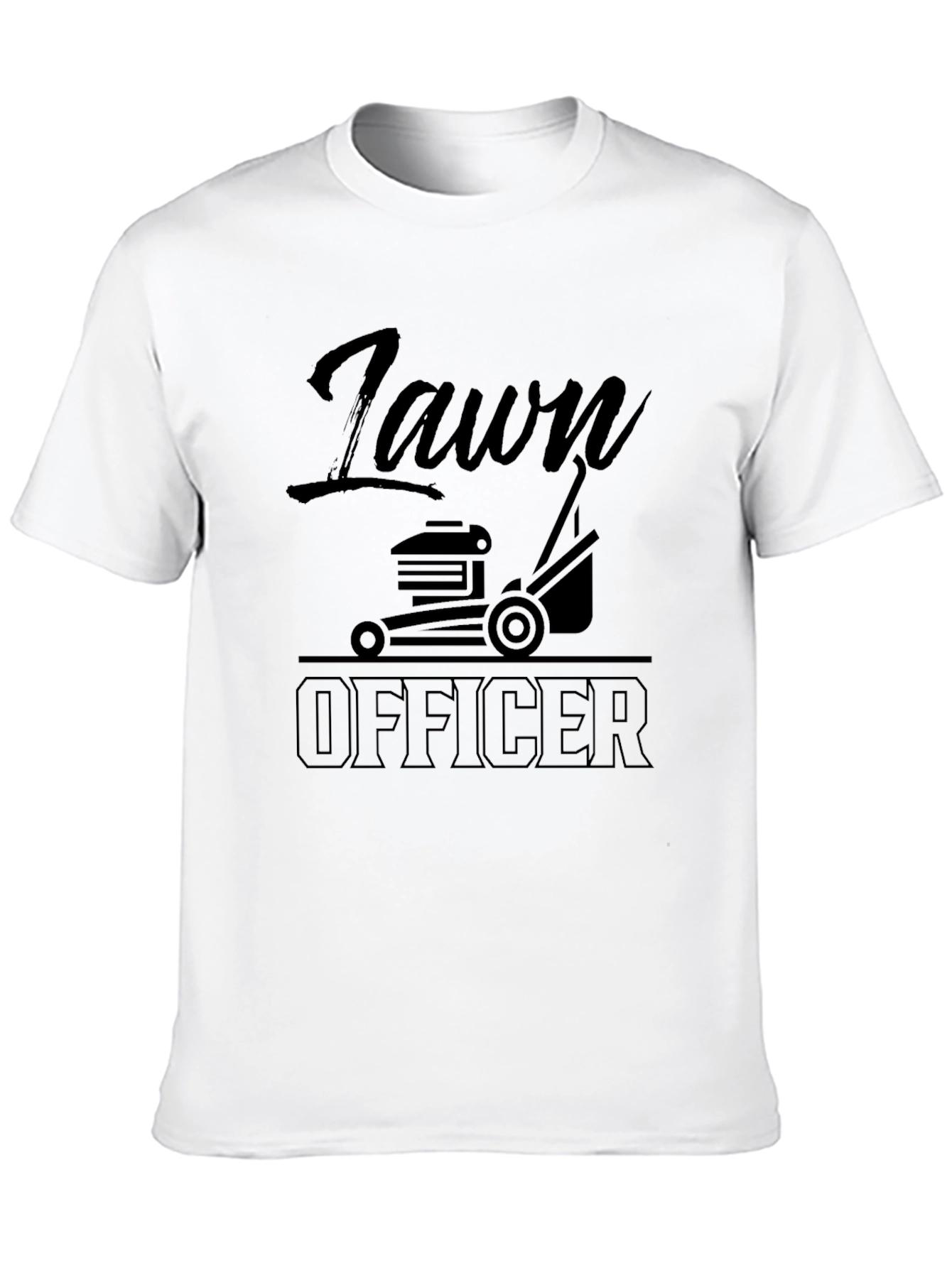 Black Lawn Officer Graphic T-Shirt view 10