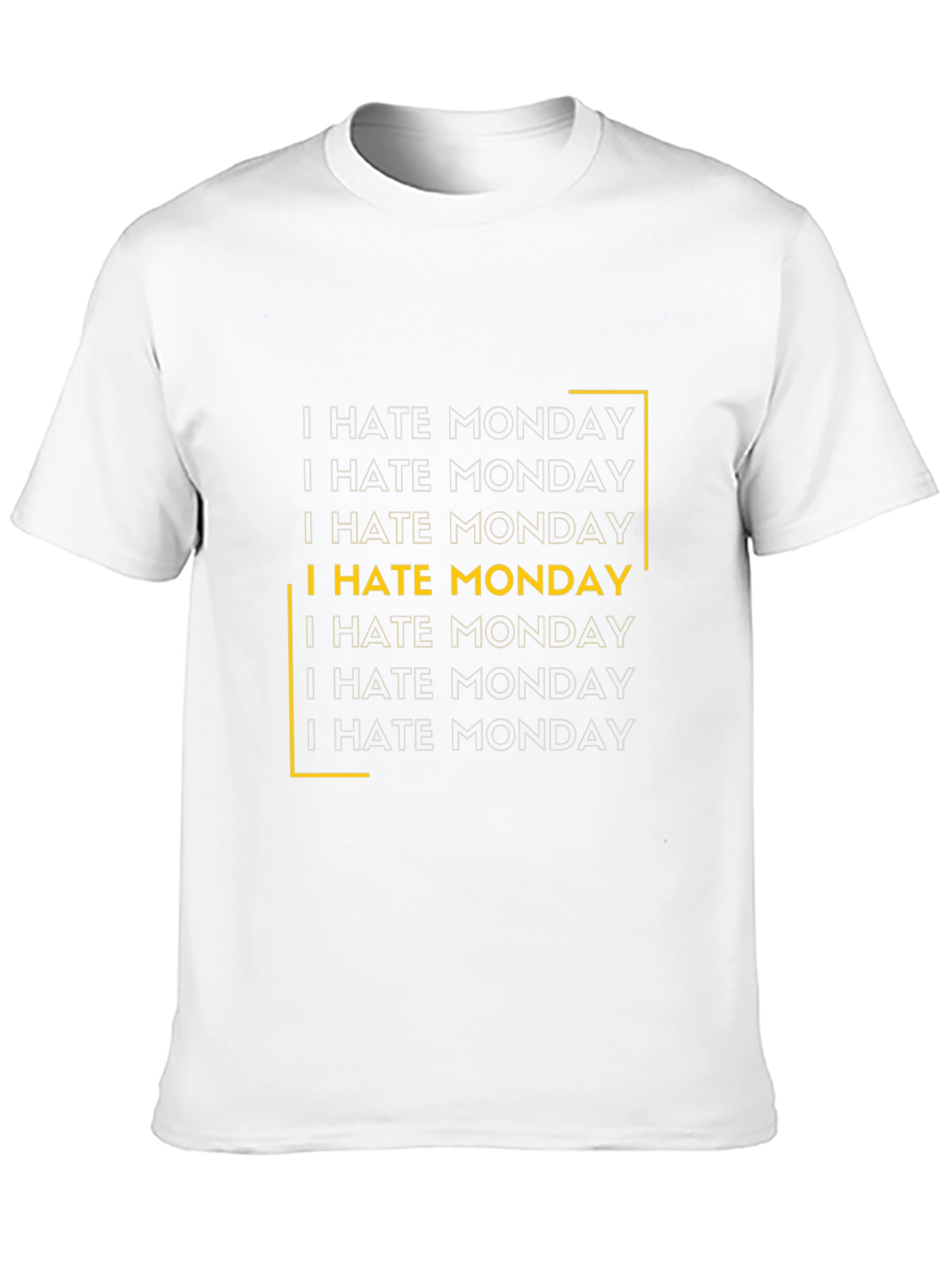 Black I Hate Monday Graphic Tee - Black view 10