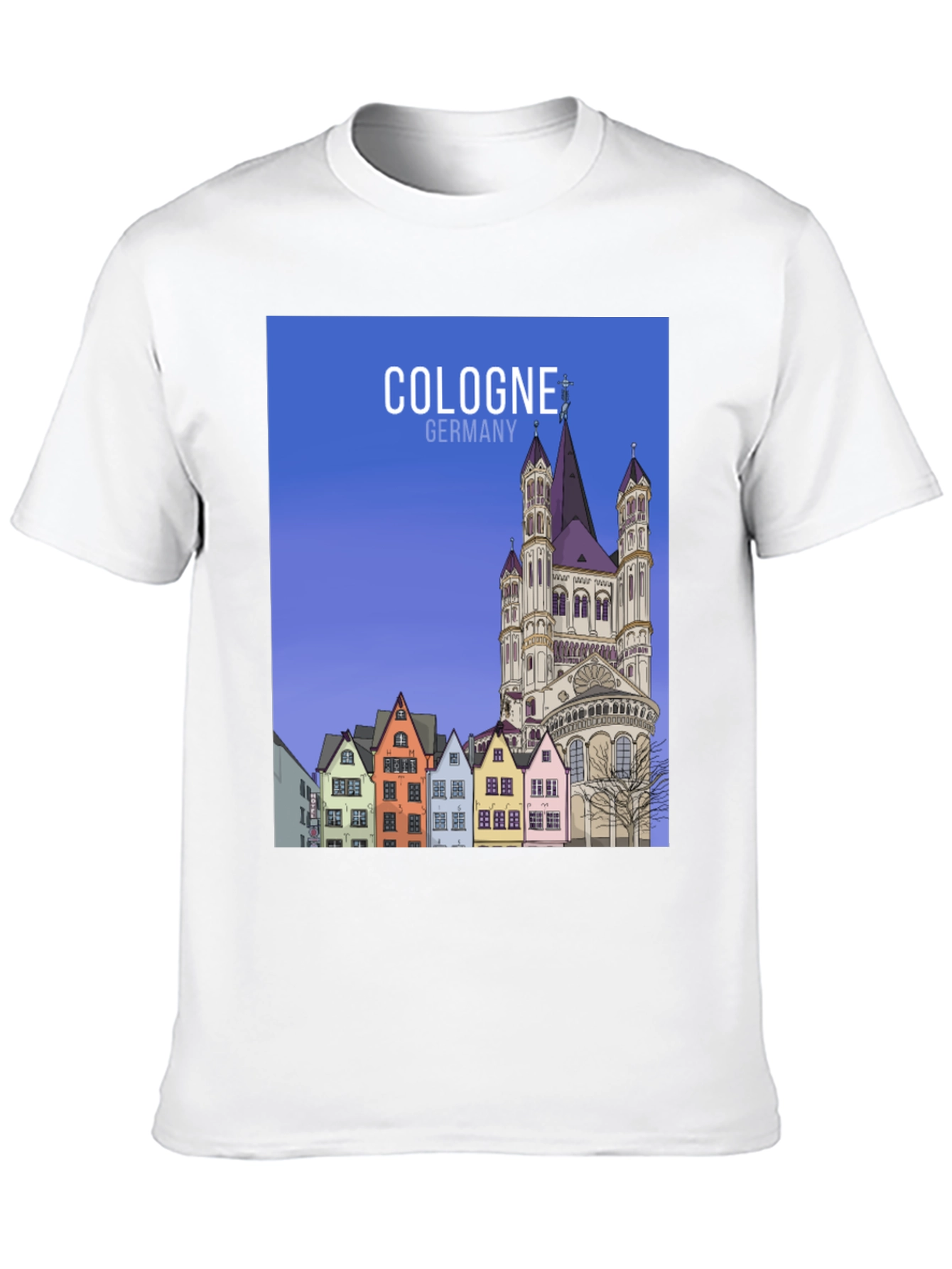 Cologne Germany Tee - Cityscape Graphic T-Shirt - 10