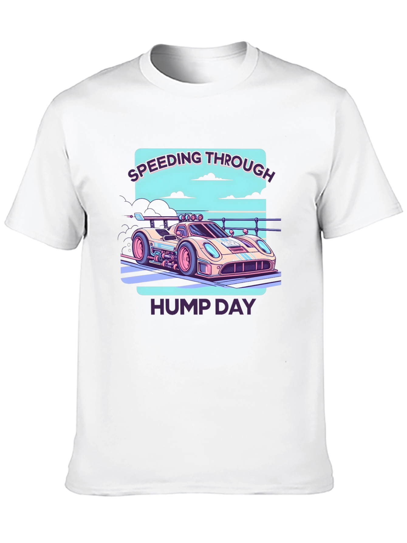 Black Speeding Through Hump Day Graphic Tee view 10