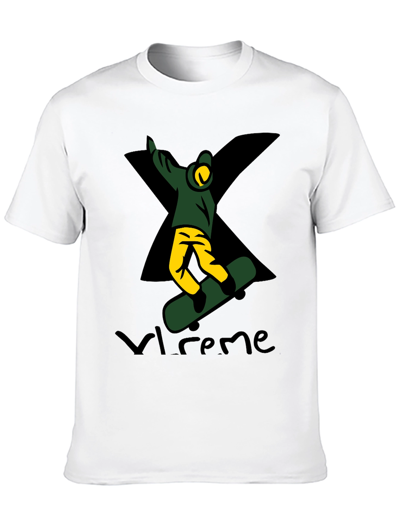 Black Xtreme Skateboarder Graphic Tee - Black view 10