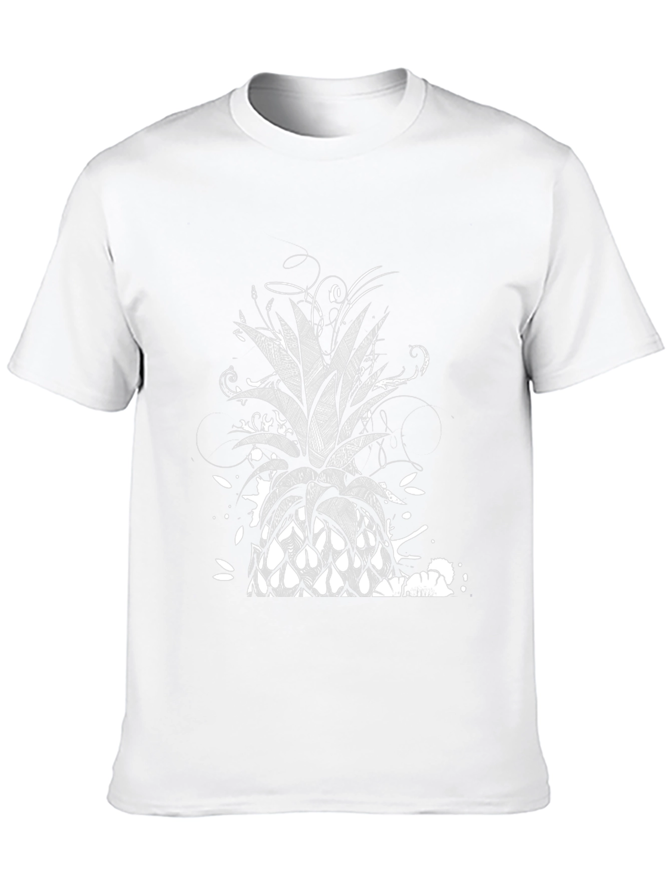 Black Pineapple Graphic Black T-Shirt view 10