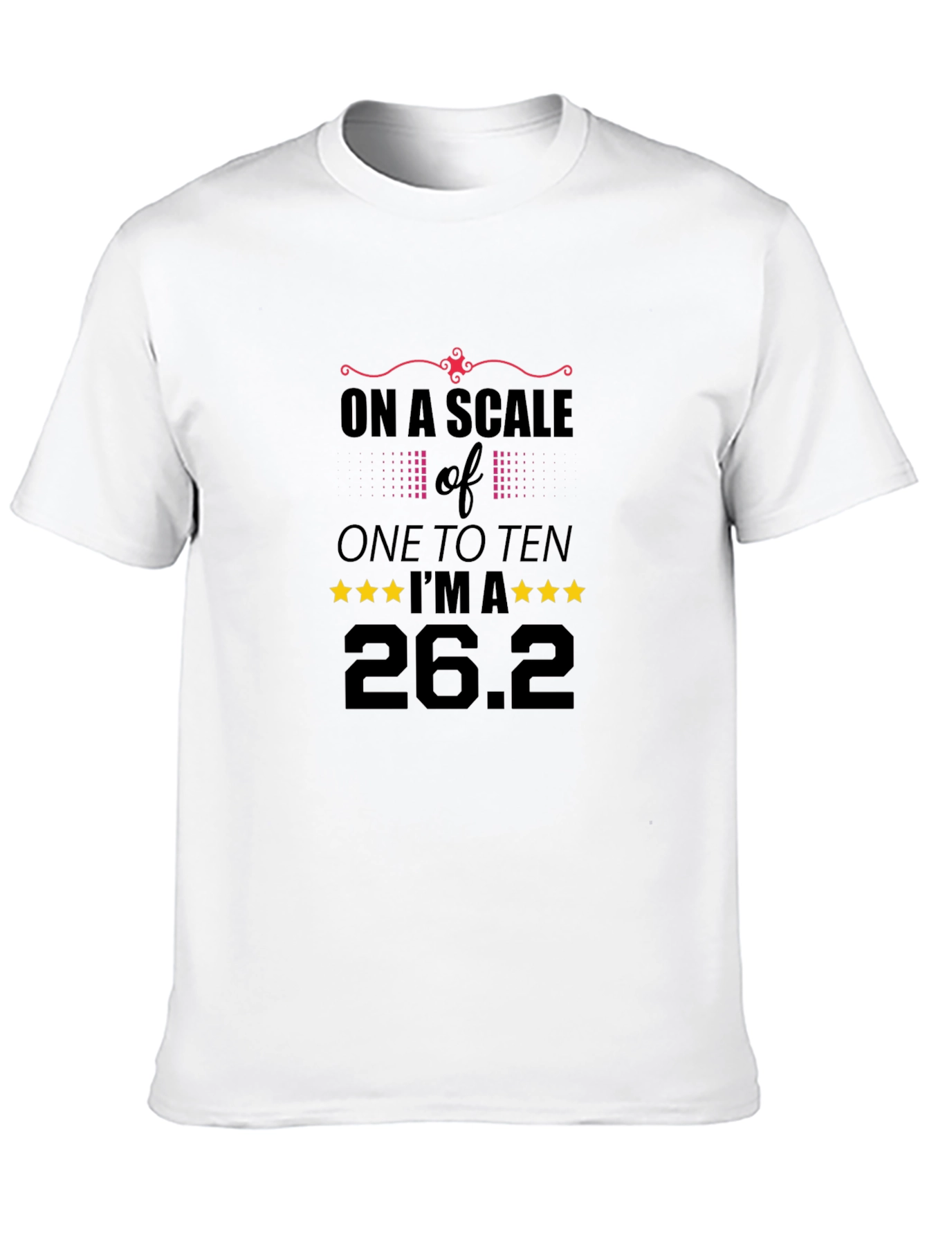 Black Funny Marathon Runner 26.2 Rating T-Shirt view 10