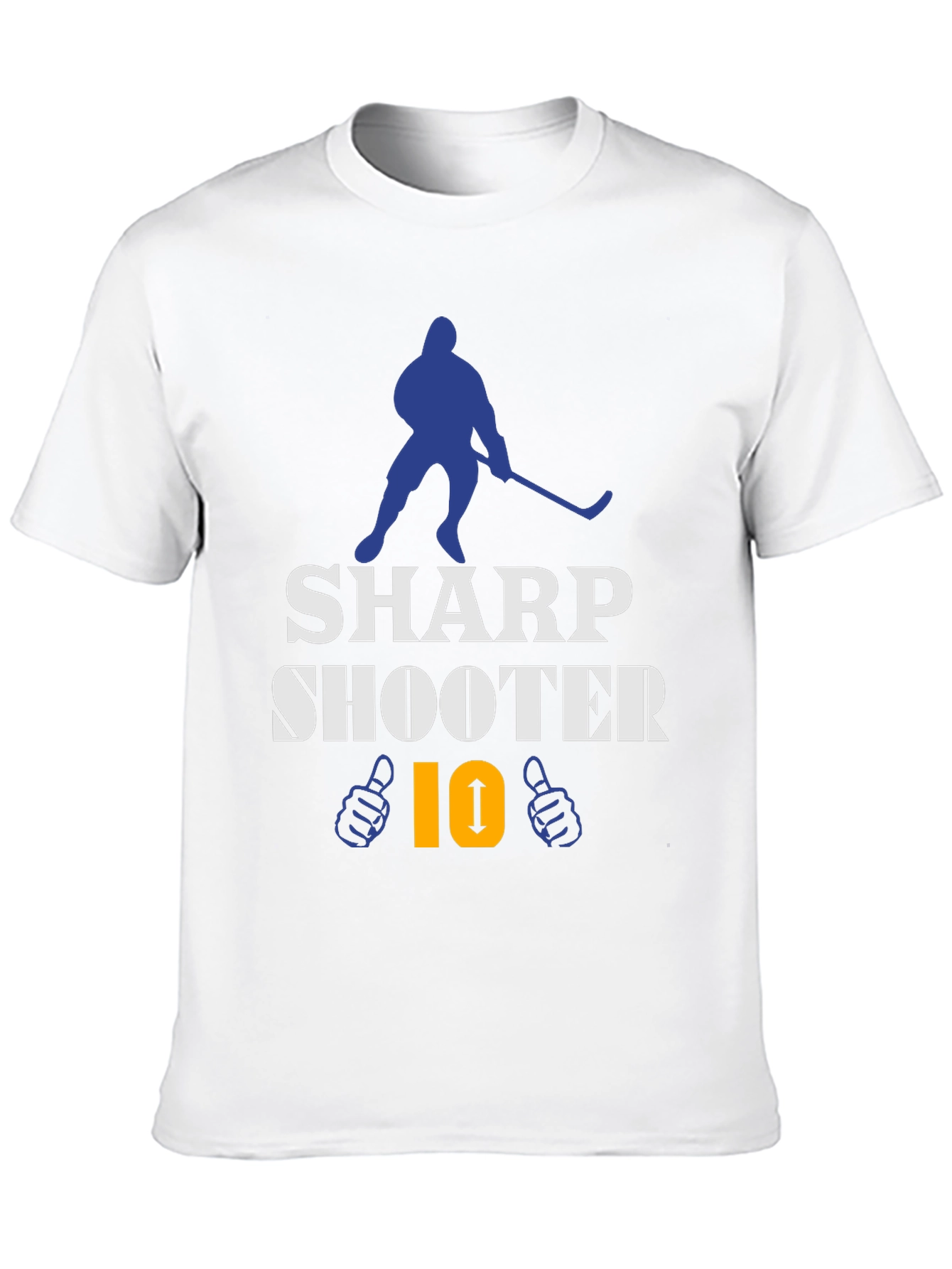 Black Sharp Shooter Hockey T-Shirt view 10