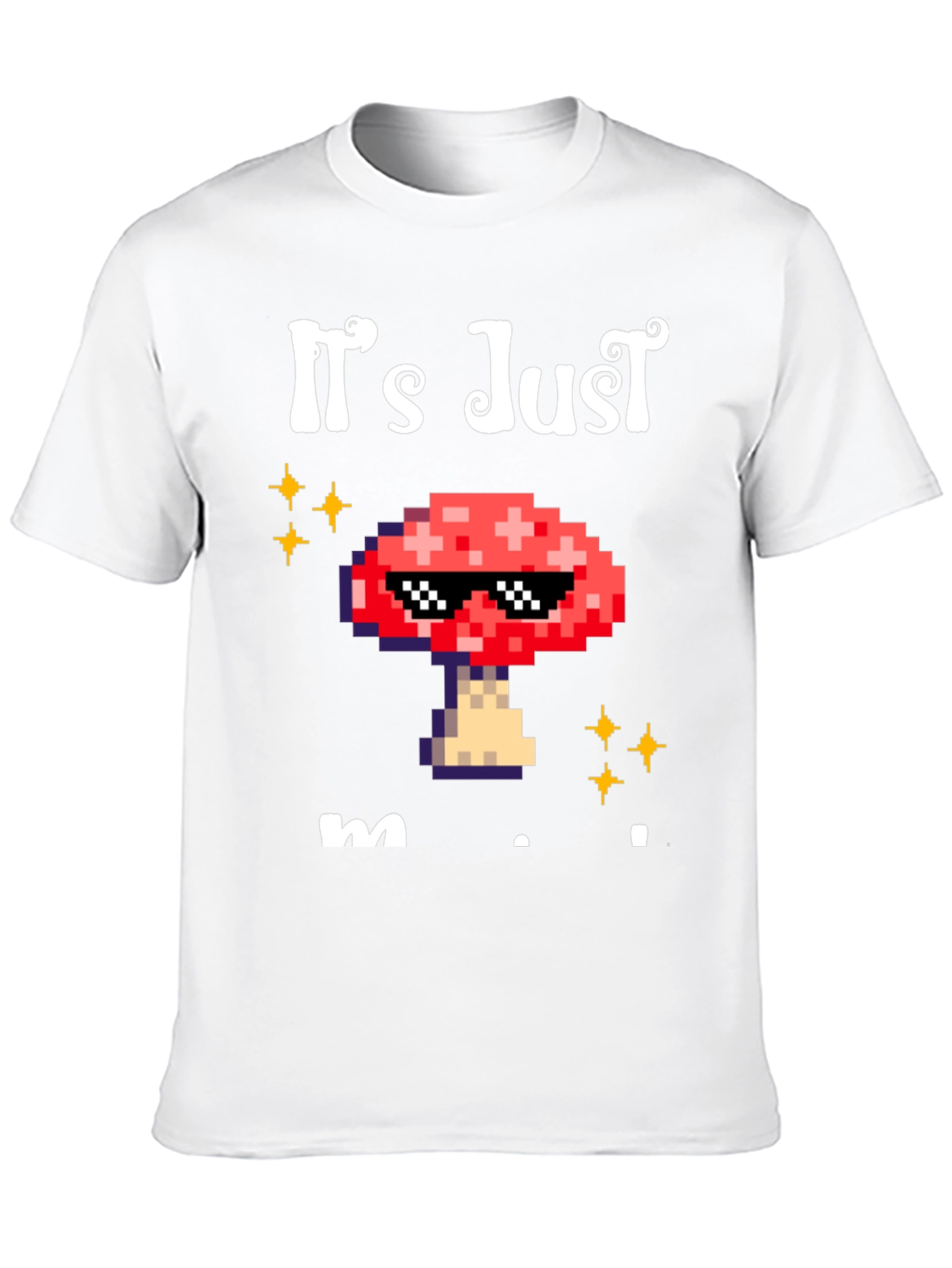 Black It's Just Mushroom T-Shirt view 10
