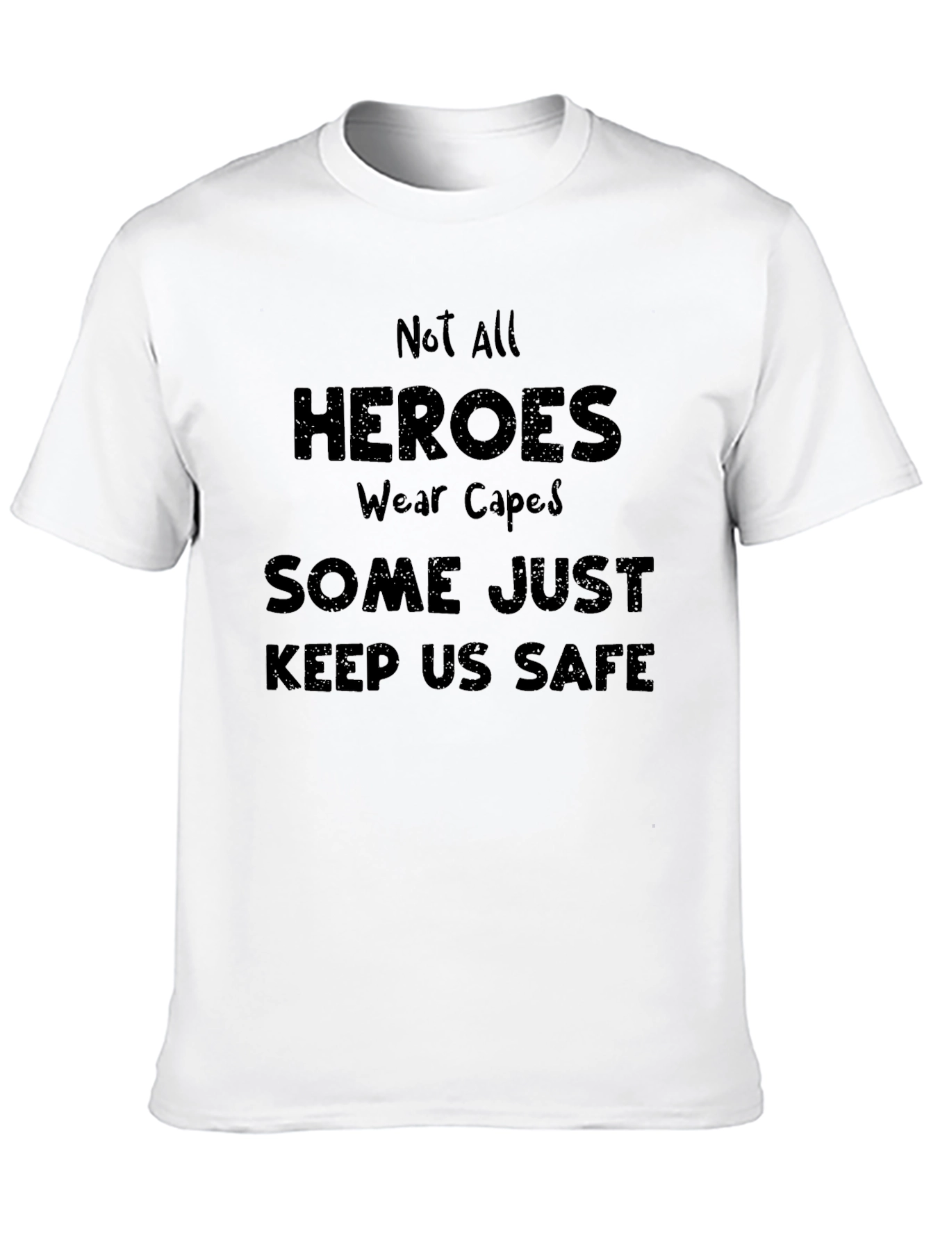 Black Heroes Keep Us Safe T-Shirt view 10