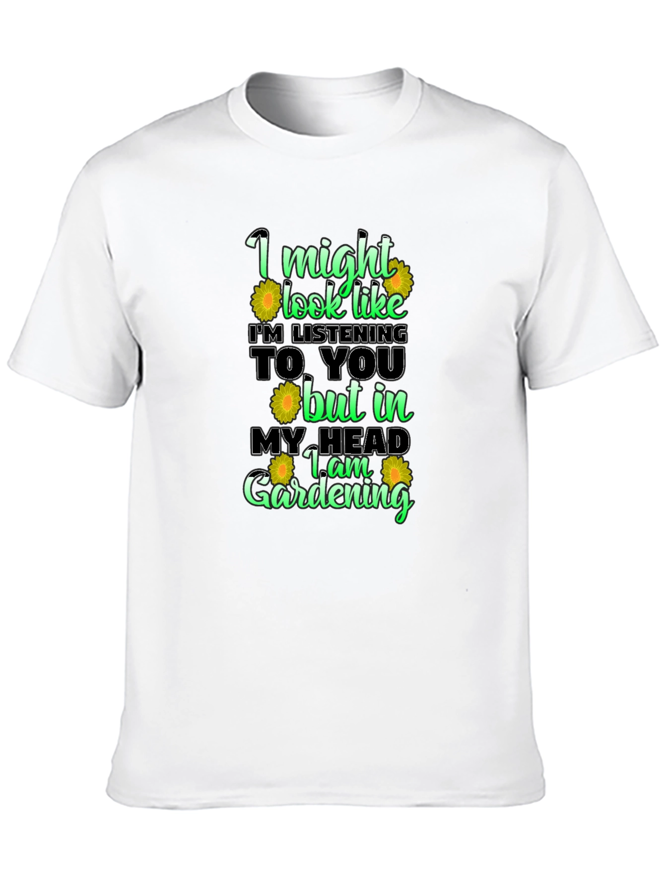 Black Gardening Mind T-Shirt Funny Gardener Tee view 10