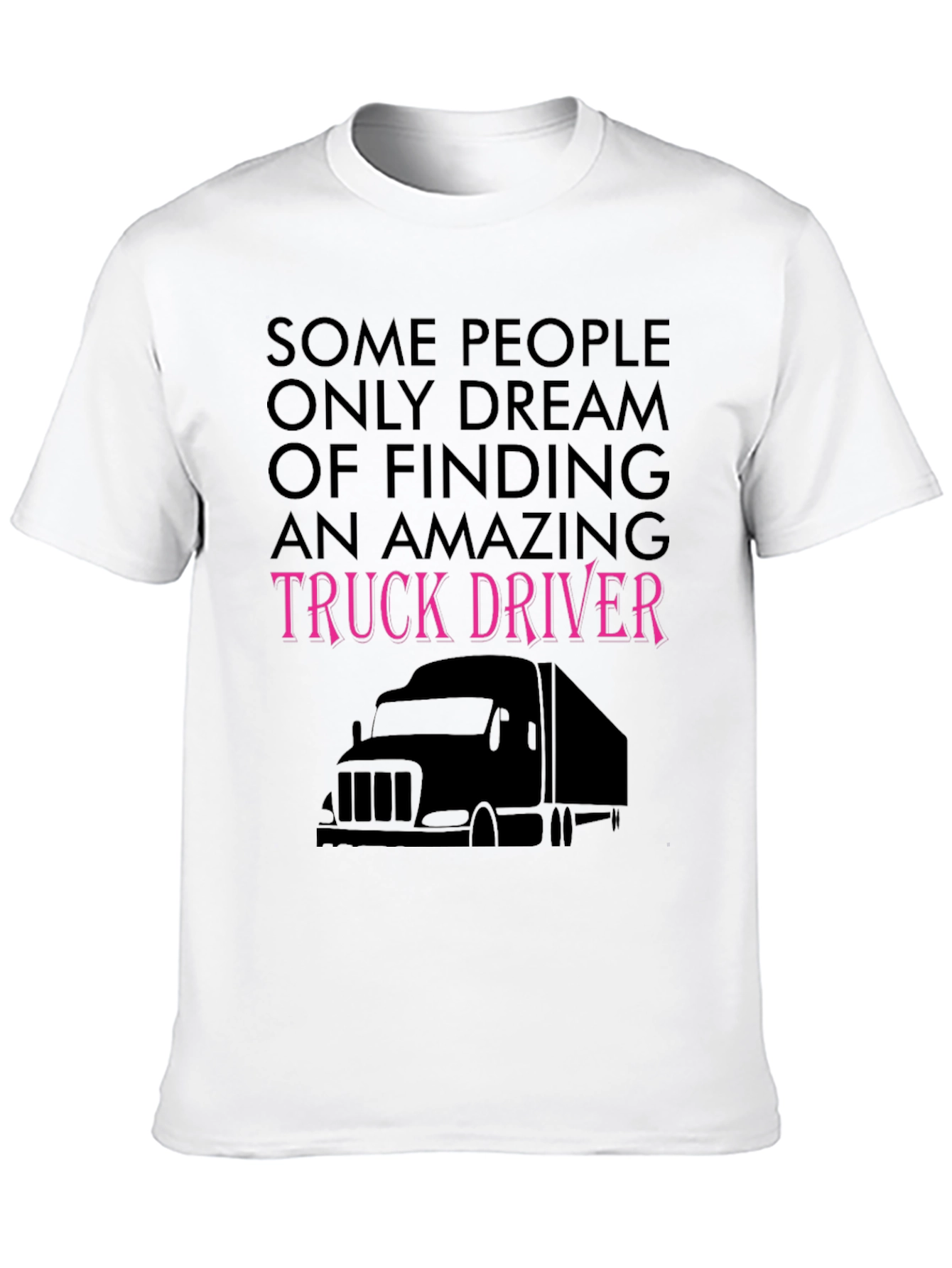 Black Amazing Truck Driver Tee - Black Novelty T-Shirt view 10
