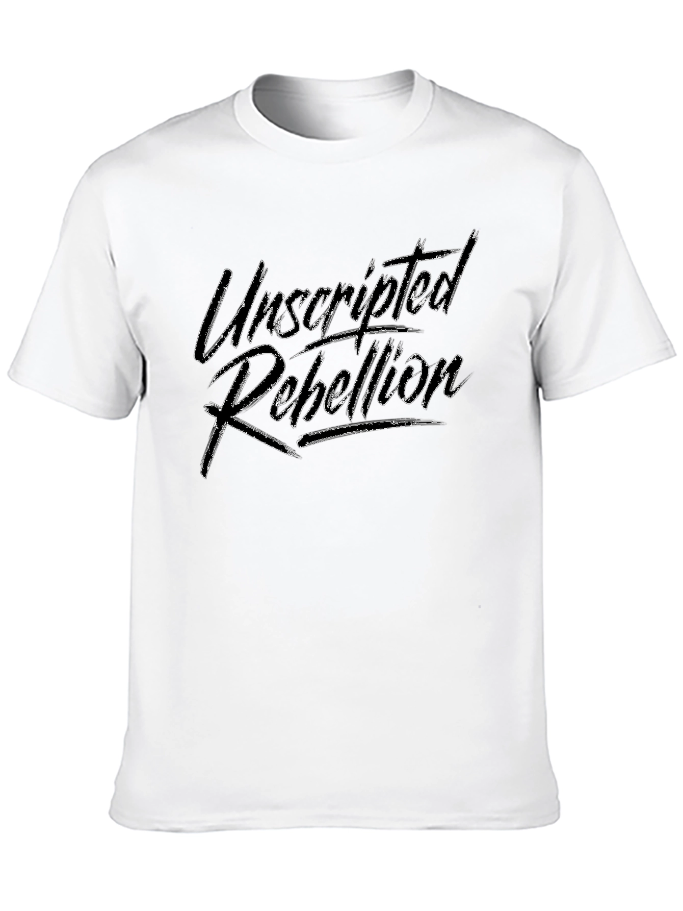 Black Unscripted Rebellion Black Graphic Tee - Menswear view 10