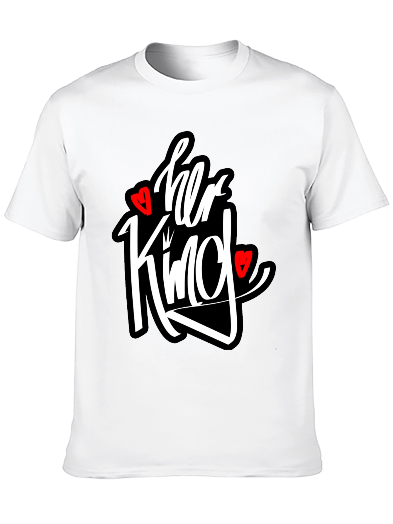 Black Her King Graphic T-Shirt - Black view 10