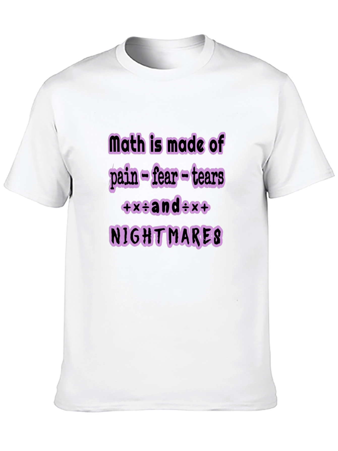 Black Math Nightmare Graphic Tee view 10