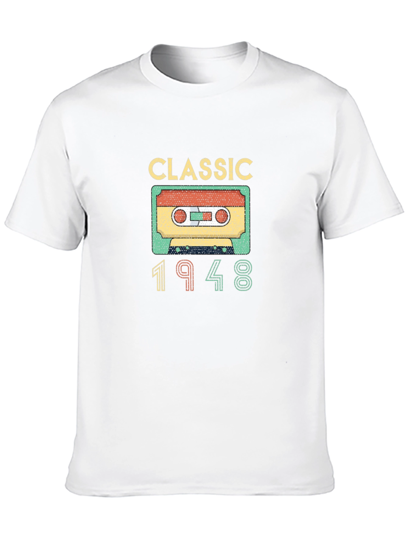Black Classic 1948 Cassette Tape T-Shirt view 10