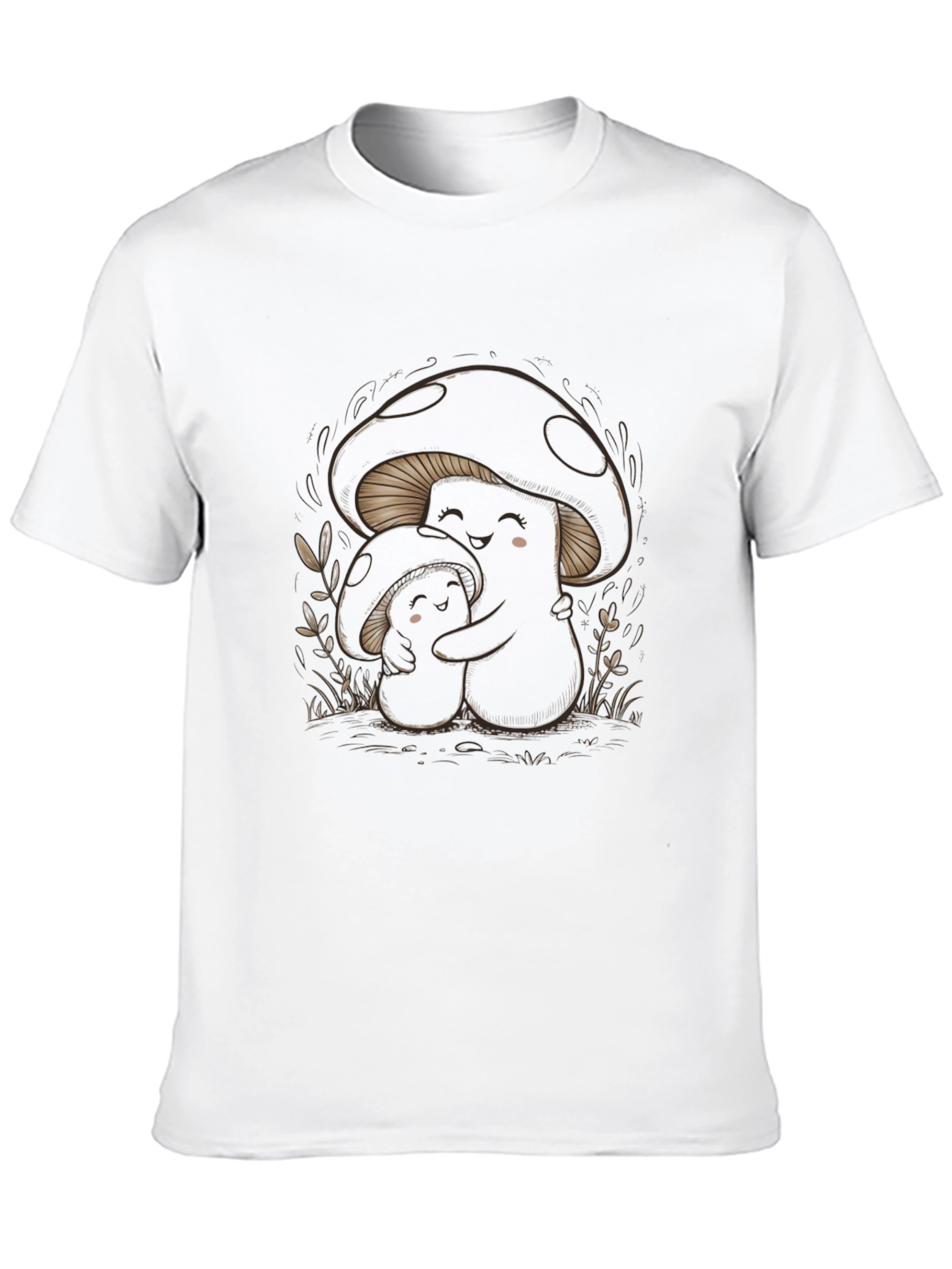 Black Whimsical Mushroom Graphic Tee - Soft & Stylish view 10