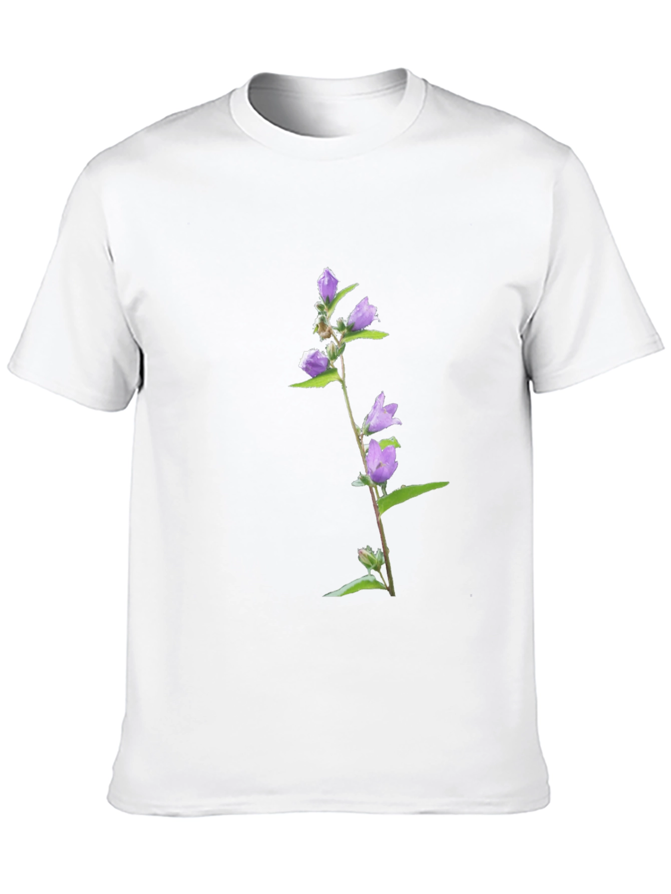 Black Floral Print Black Tee view 10