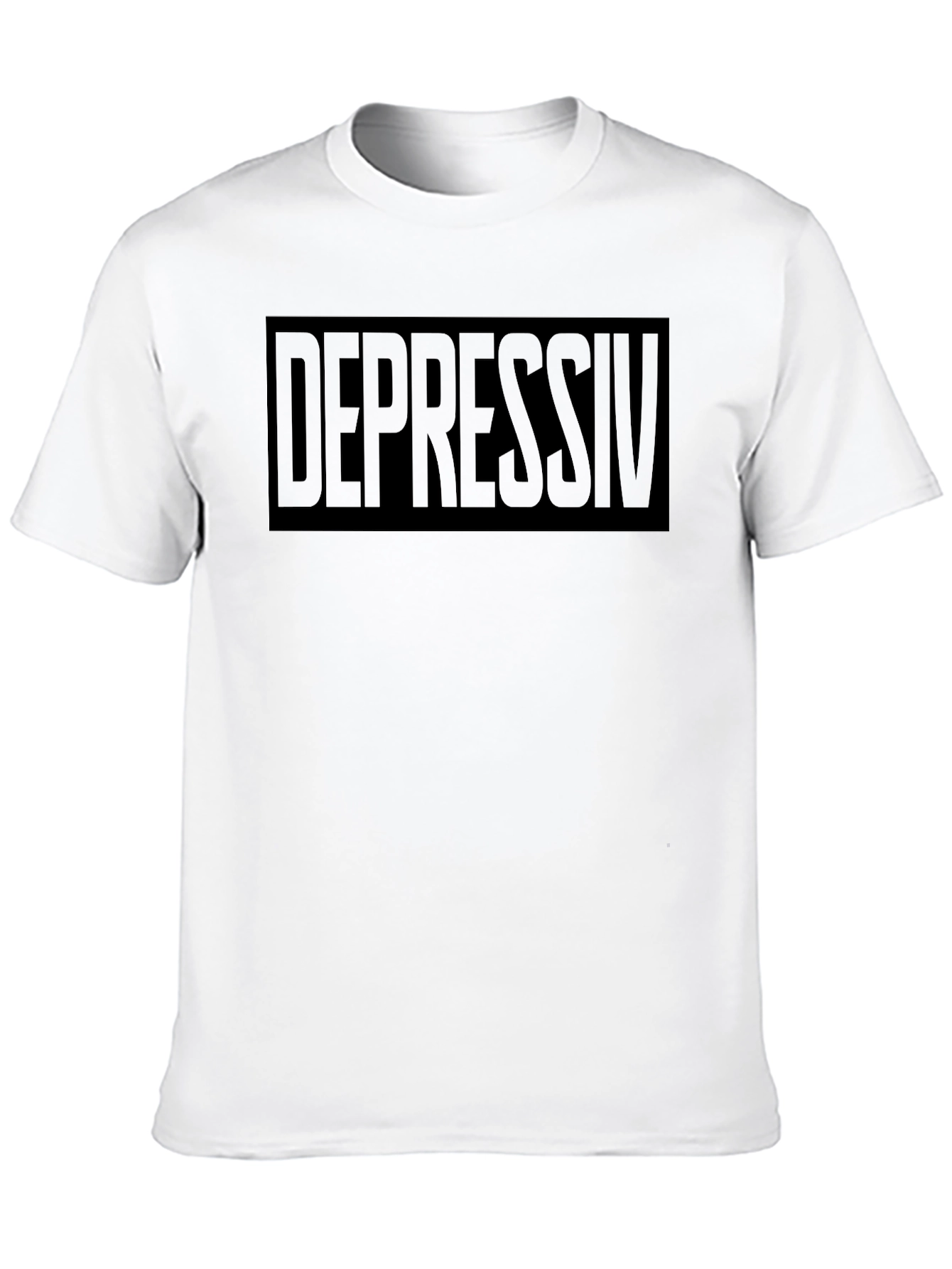 Black Depressiv Black Graphic T-Shirt view 10