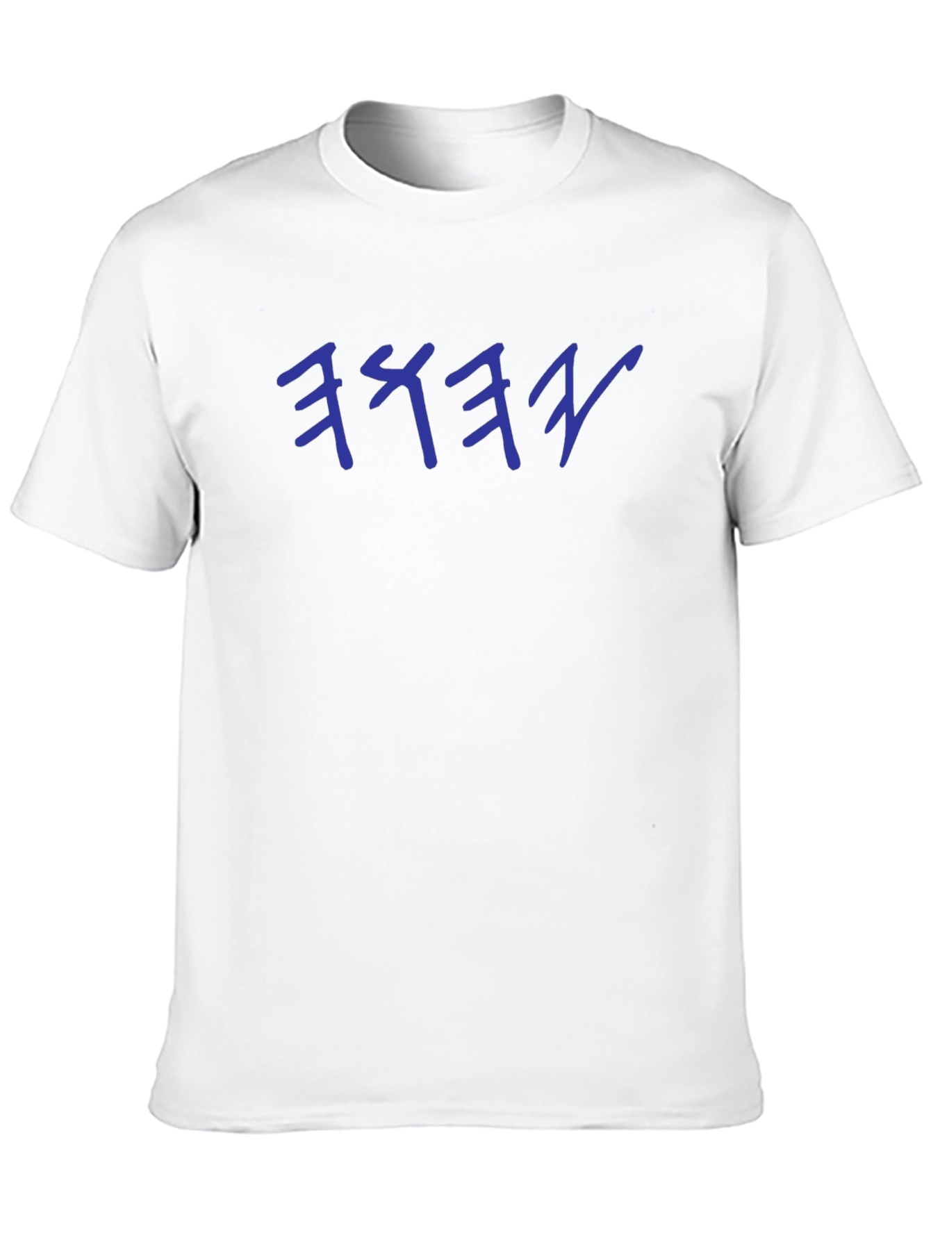 Black Mystic Blue Script Black T-Shirt view 10
