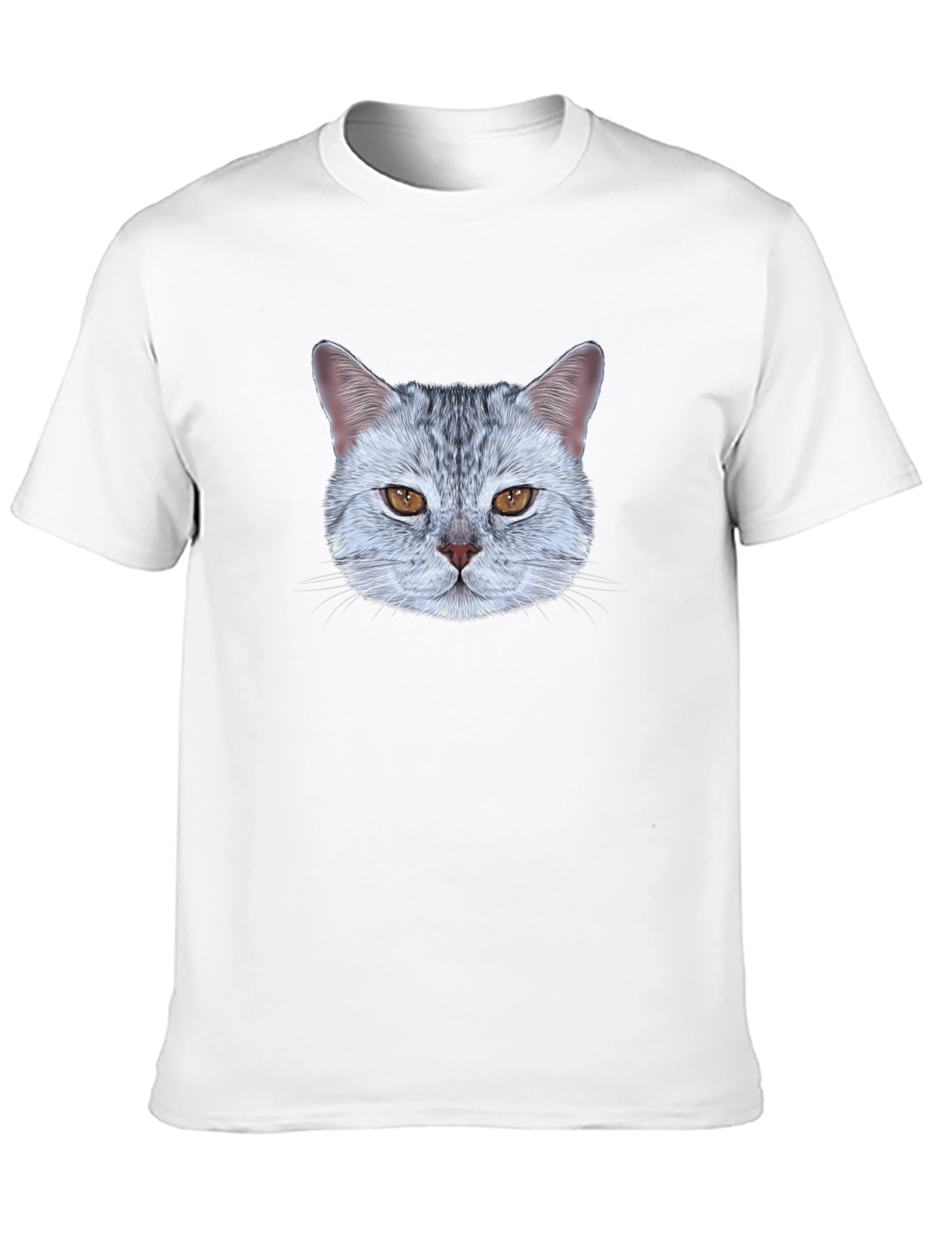 Black Cat Face Graphic Tee - Unique Design view 10