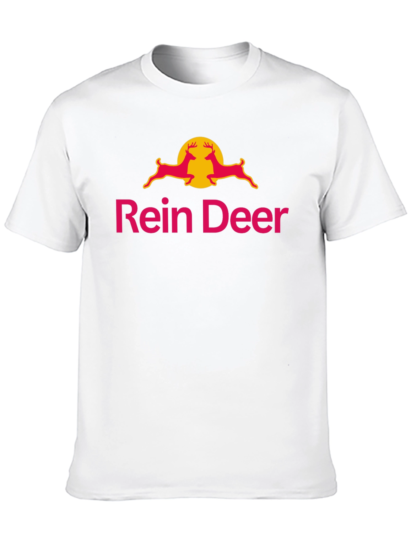 Black Rein Deer Funny T-Shirt - Novelty Graphic Tee view 10