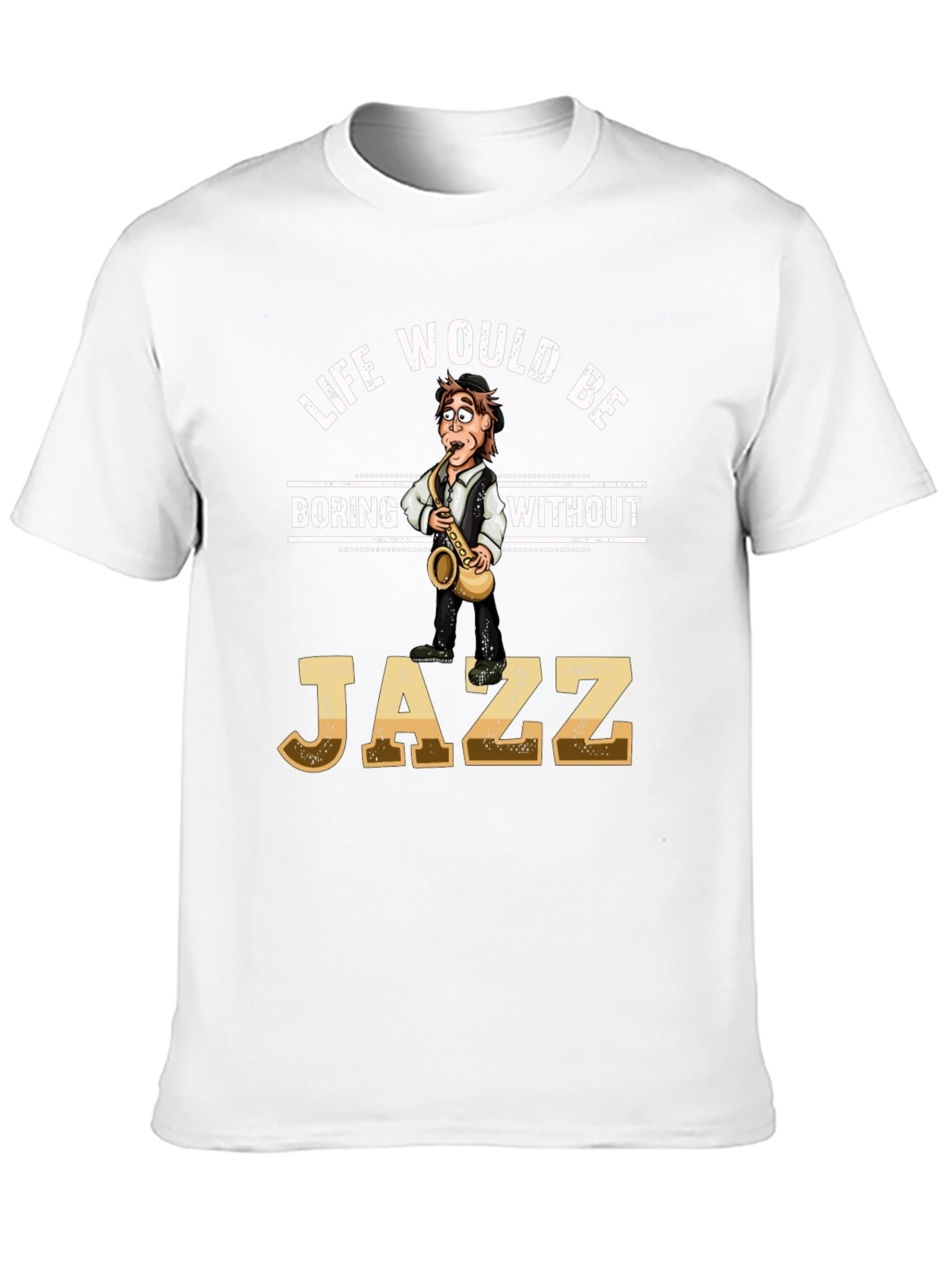Black Life Would Be Boring Without Jazz T-Shirt view 10