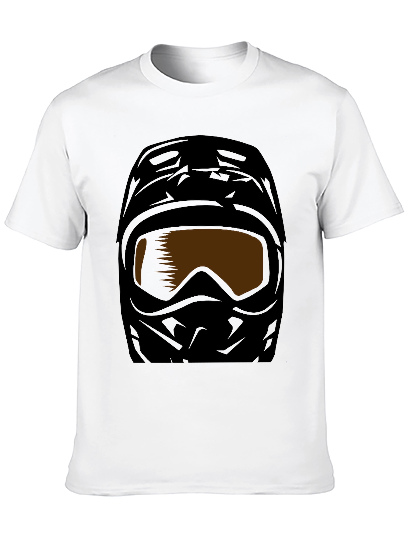 Black Motorcross Helmet Graphic Tee - Black view 10